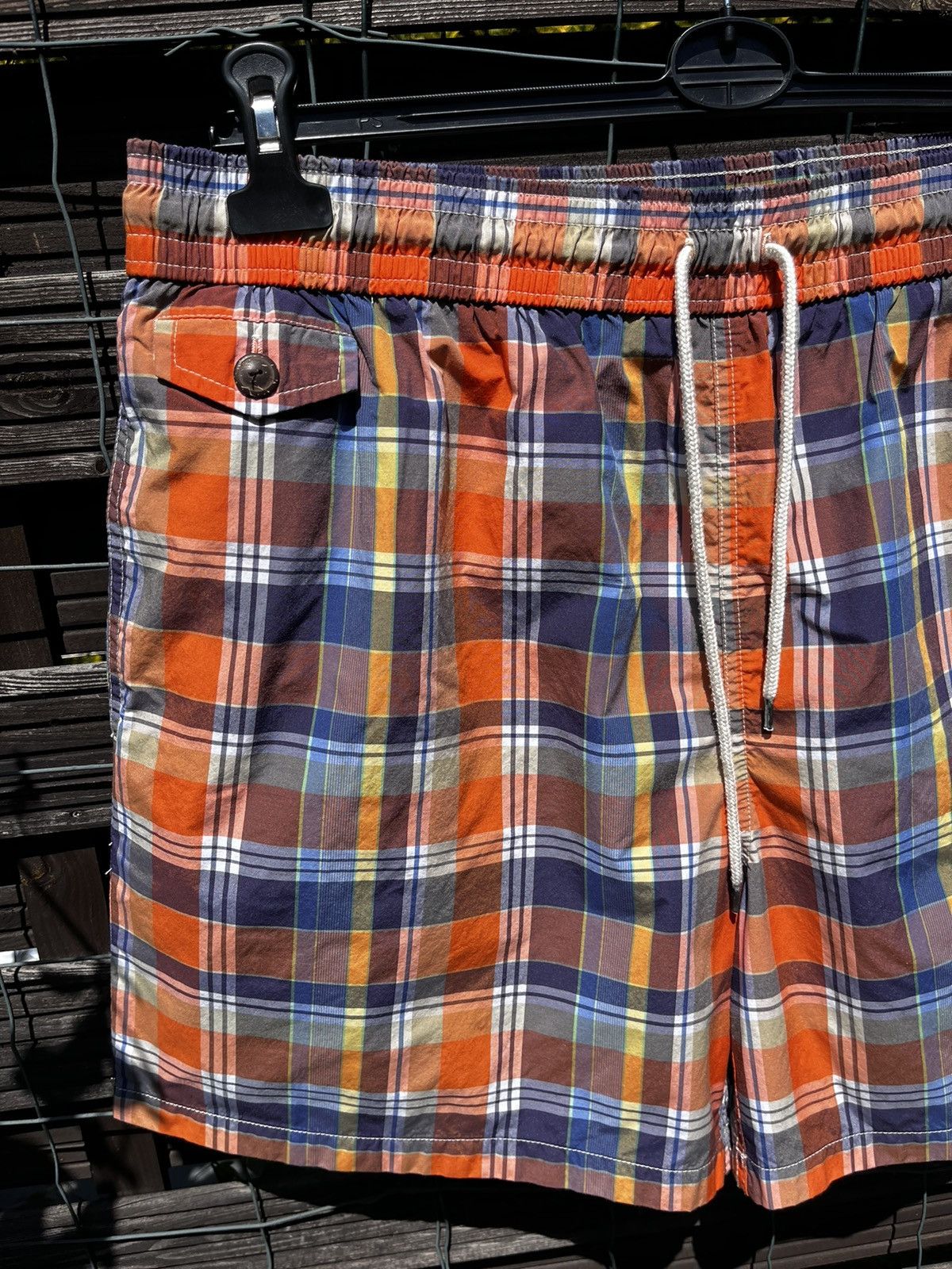Polo Ralph Lauren × Ralph Lauren 🩳 POLO RALPH LAUREN PLAID SWIM TRUNKS STREETWEAR Y2K SHORTS Size US 38 / EU 54 - 4 Thumbnail