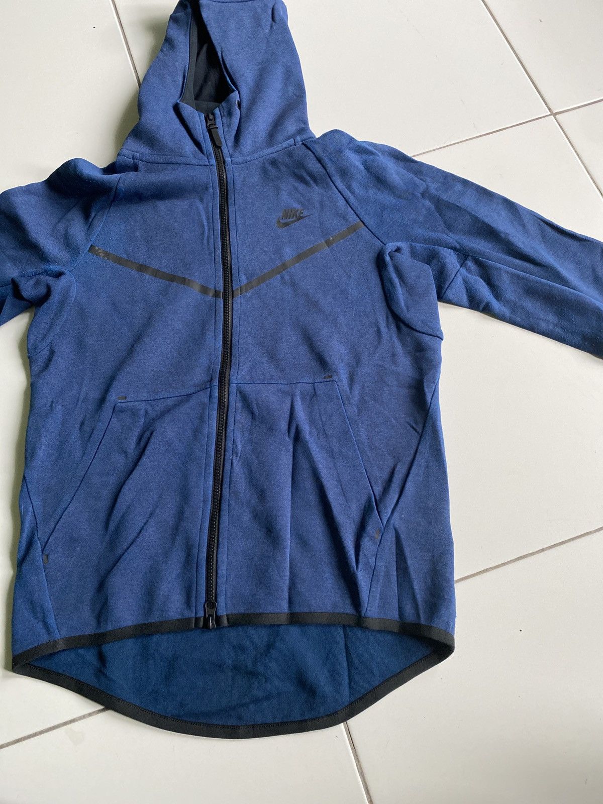 Nike Nike blue tech fleece windrunner hoodies nice design Size US S / EU 44-46 / 1 - 8 Thumbnail