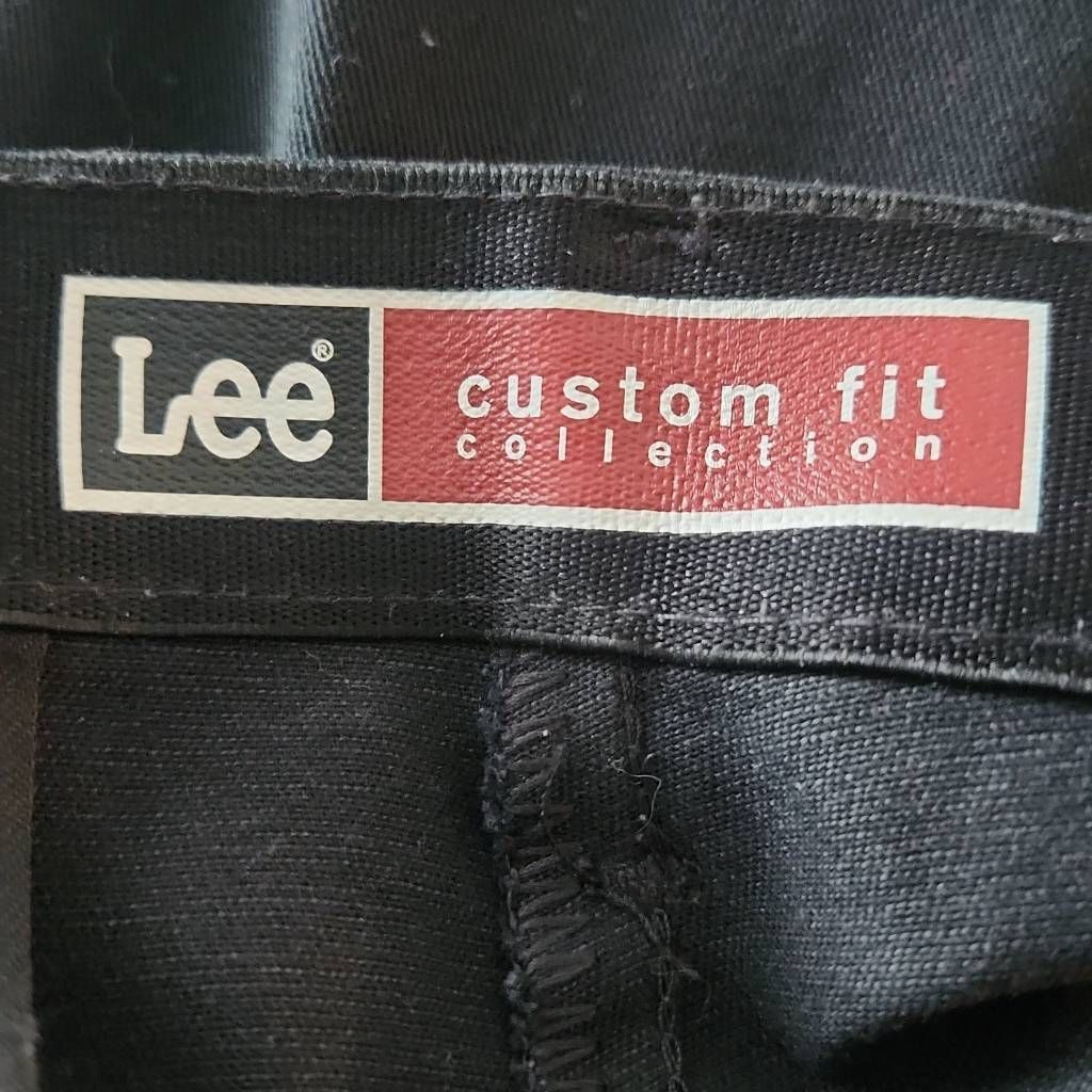 Lee Lee Custom Fit Collection Mens Size 34x30 Black Chino Pants Size US 34 / EU 50 - 4 Thumbnail