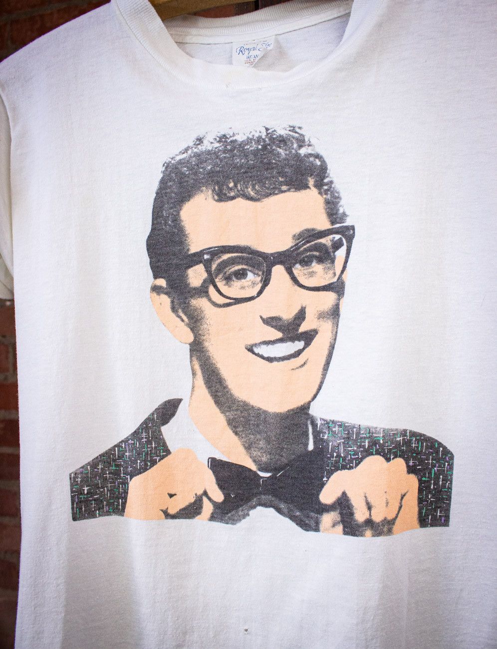 Band Tees × Vintage Vintage Buddy Holly Bad Influence Memphis T Shirt 80s Size US M / EU 48-50 / 2 - 2 Thumbnail