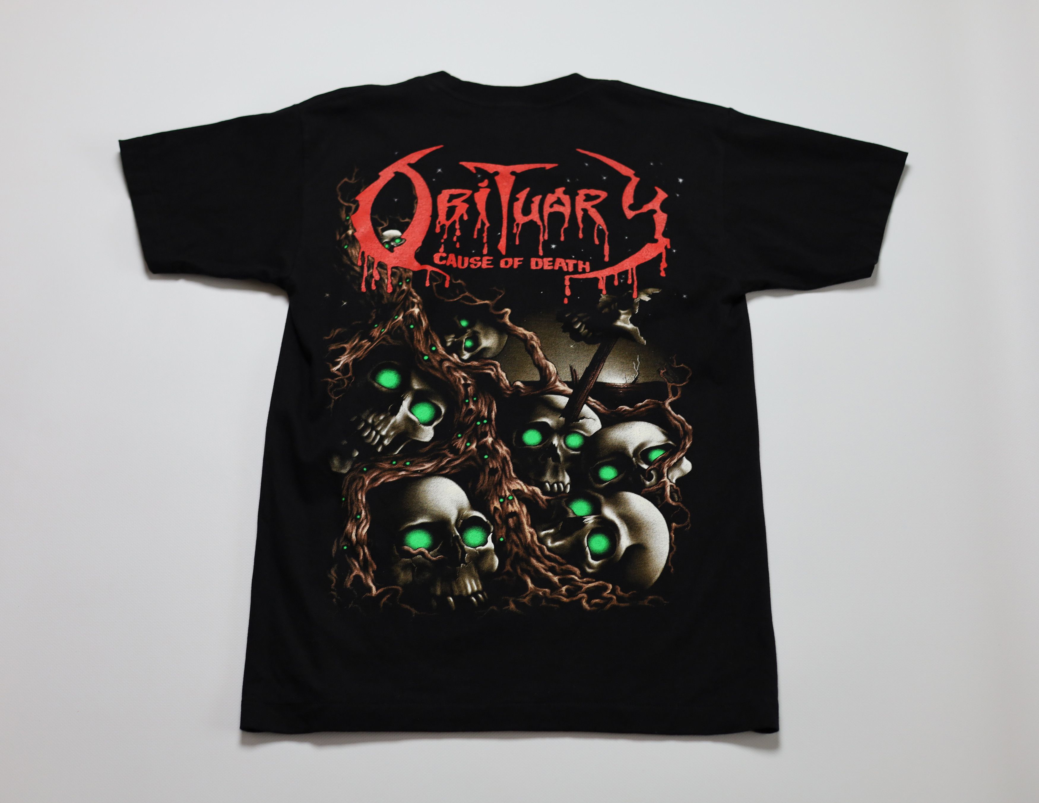 Band Tees Vintage Obiutary Cause of Death Band Tees Rock Eagle Size US M / EU 48-50 / 2 - 6 Thumbnail