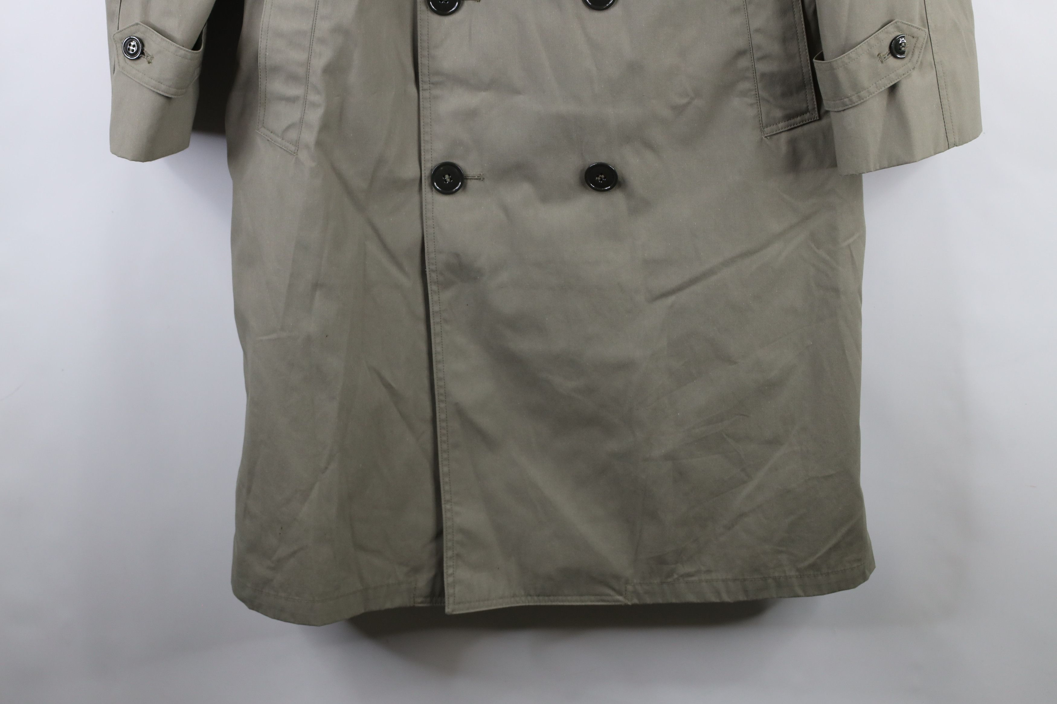 Vintage Vintage 90s Military Trench Coat Rain Jacket Pewter USA Size US L / EU 52-54 / 3 - 4 Thumbnail