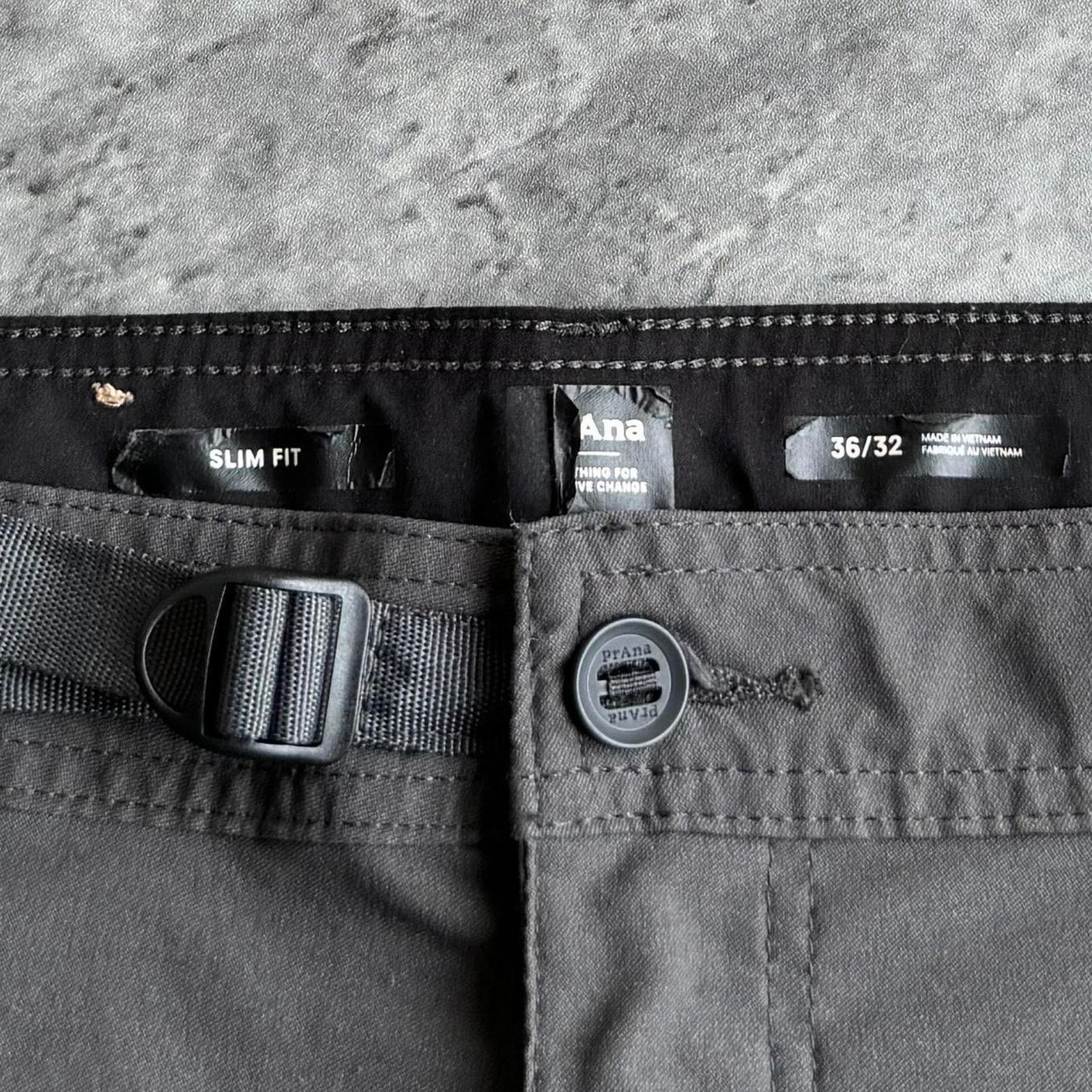 Japanese Brand × Prana × Vintage Prana Wolf Grey Slim Fit Lightweight Cargo Utility Pants Size US 36 / EU 52 - 4 Thumbnail