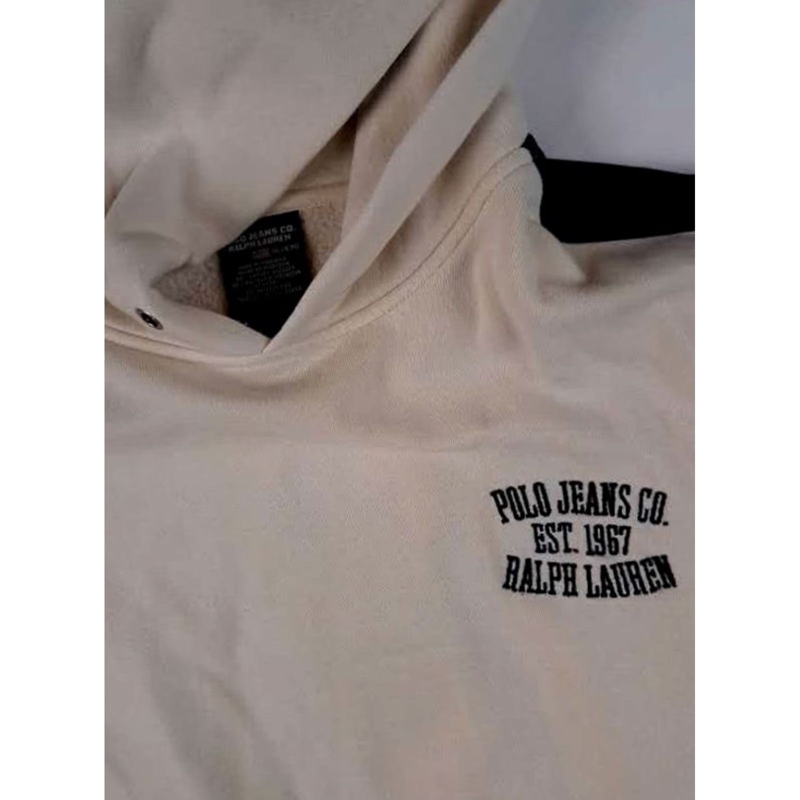Polo Ralph Lauren Polo Jeans Co. Ralph Lauren Hoodie Sweatshirt XL White Men's Pullover Hooded Size US XL / EU 56 / 4 - 3 Thumbnail