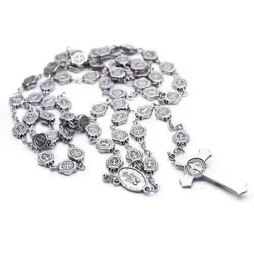 Jewelry Saint Benedict Rosary Necklace Chain Catholic Church Jesus Size ONE SIZE - 7 Thumbnail
