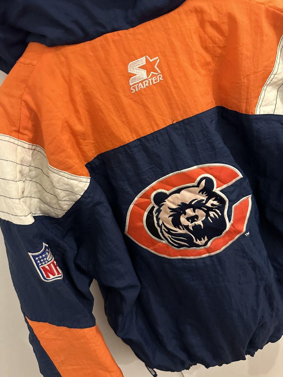 Starter Starter Jacke Chicago Bears Size XL Retro Vintage NFL Jacket Size US XL / EU 56 / 4 - 15 Thumbnail