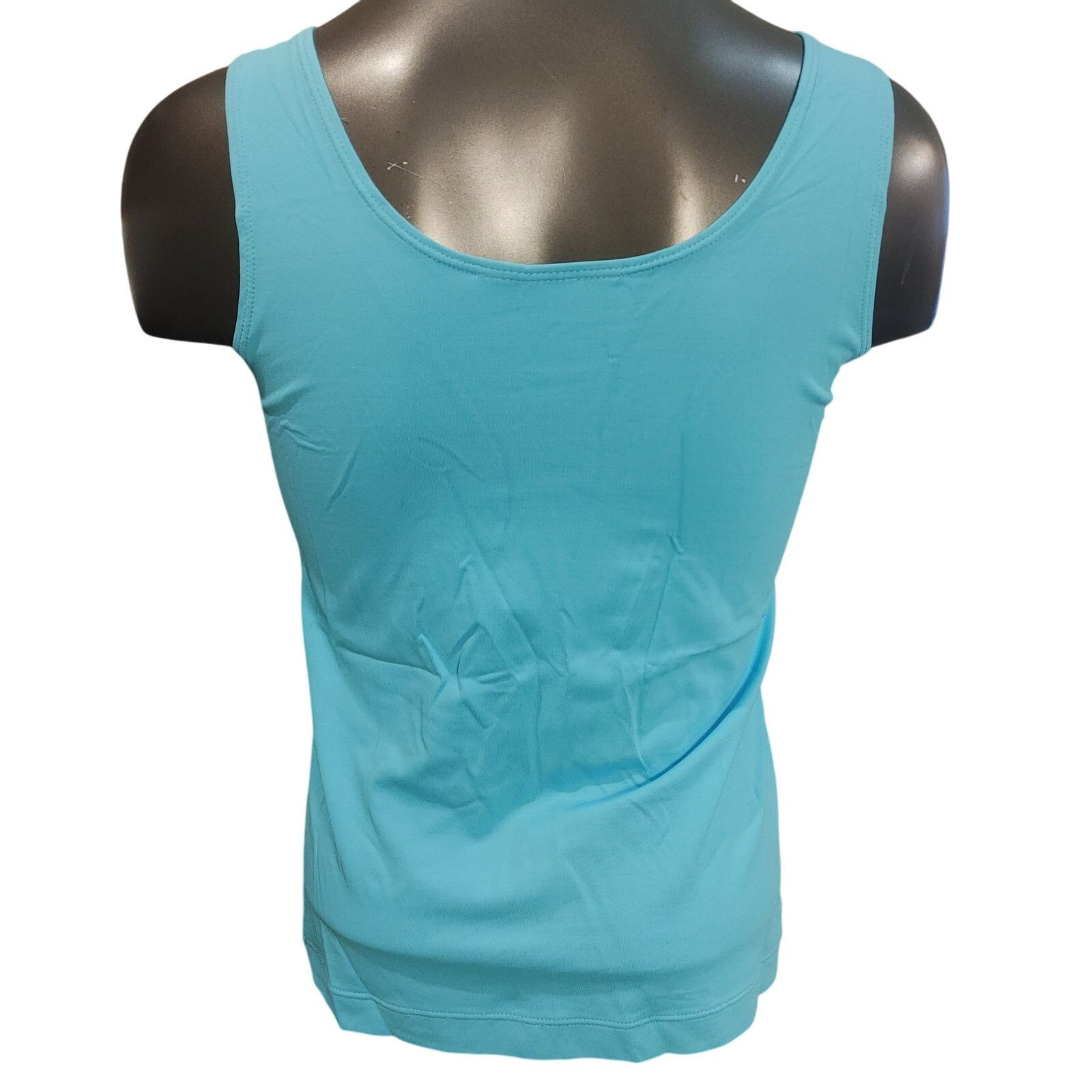 Other Chico's Women's 0 Baby Blue Sleeveless Round Neck Tank Top Size XS / US 0-2 / IT 36-38 - 2 Thumbnail