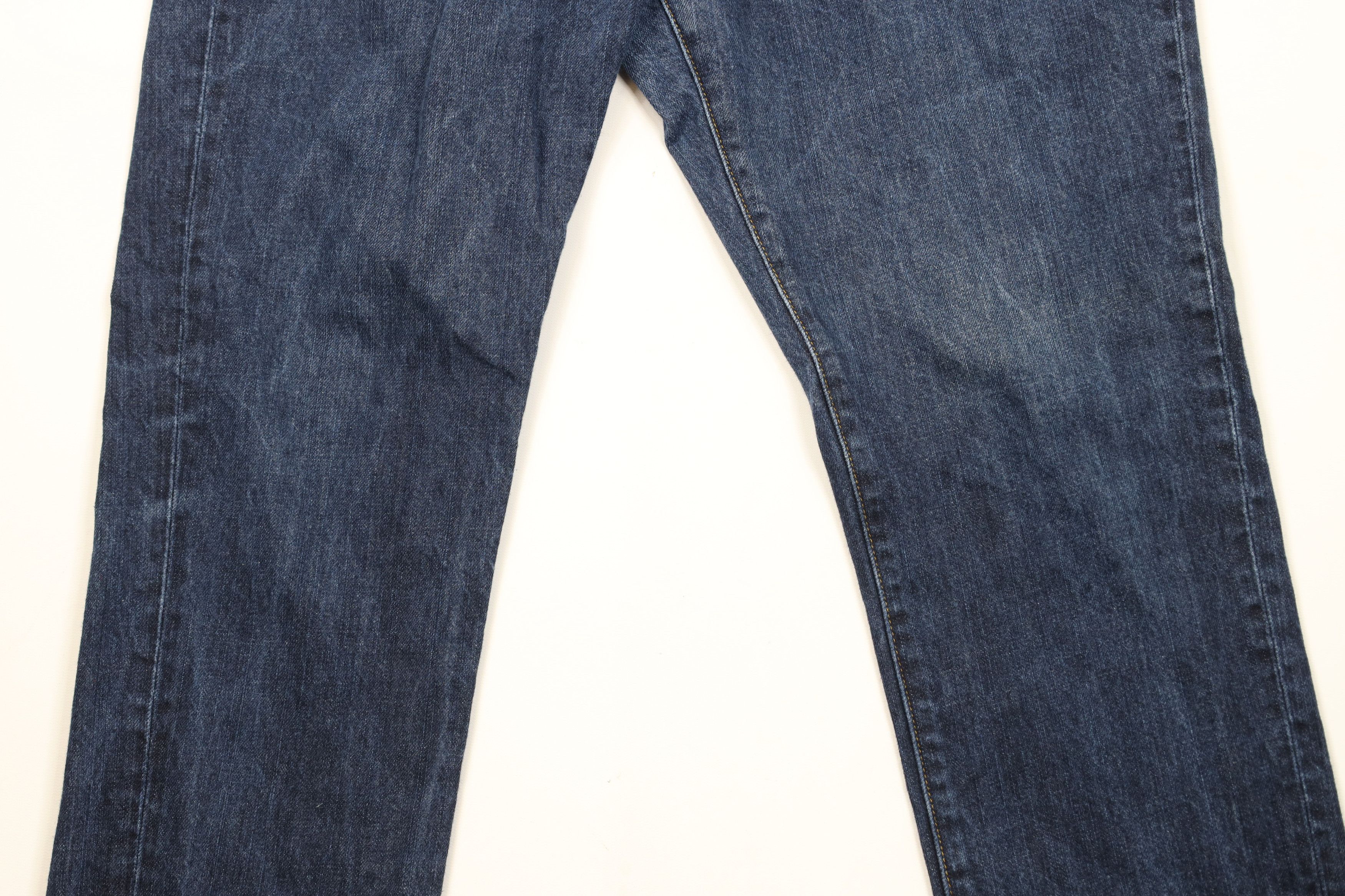 J.Crew × Vintage J Crew Driggs Slim Fit Straight Leg Denim Jeans Blue Cotton Size US 33 - 3 Thumbnail