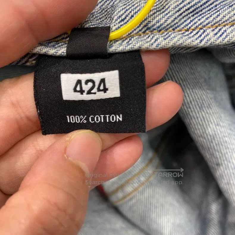 424 424 Hooded Denim Jacket Size US L / EU 52-54 / 3 - 6 Thumbnail