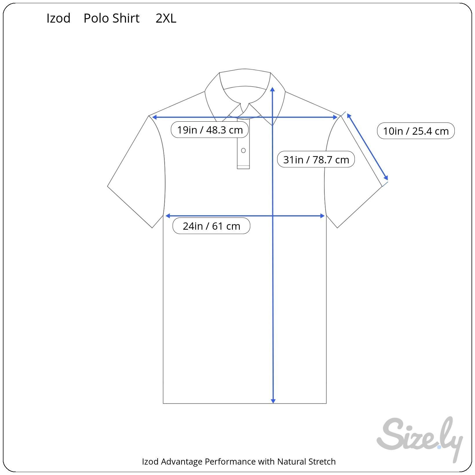 Izod Izod Advanced Performance Mens Blue White Striped Short Slee Size US XXL / EU 58 / 5 - 6 Thumbnail