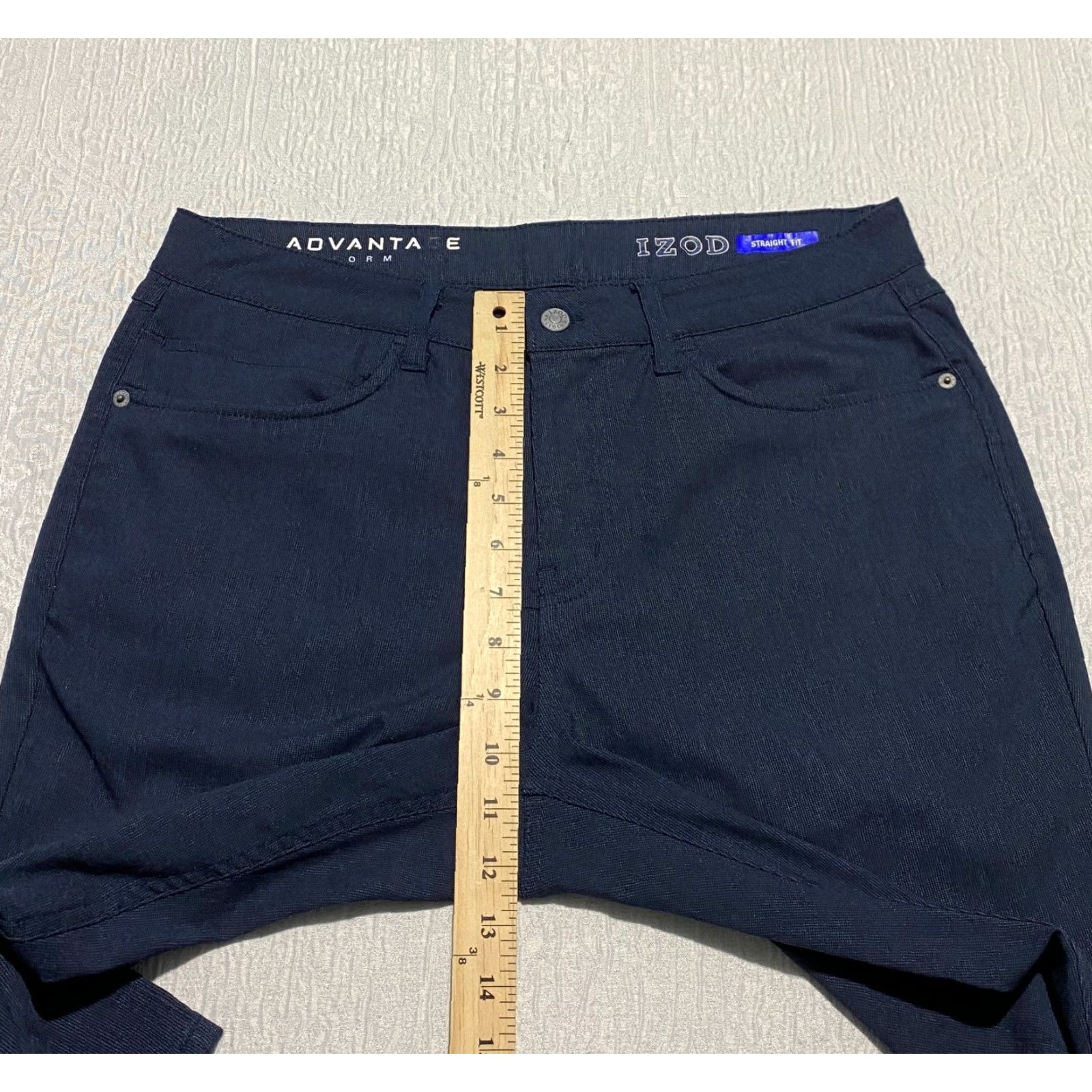 Izod IZOD Advantage Performance Pants Men Blue 32×34 Chino Straight Fit Regular Size 32 34 Inseam 34 Button Zip shirt? Size US 32 / EU 48 - 5 Thumbnail