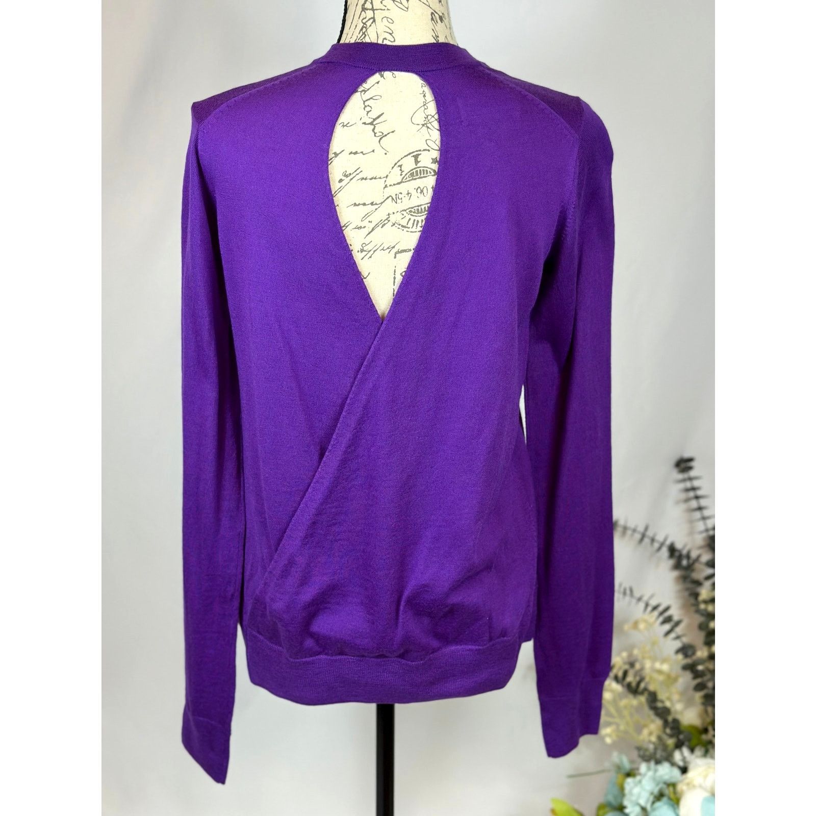 Zadig & Voltaire Zadig & Voltaire Emma We Goa Purple Merino Wool Sweater L Size L / US 10 / IT 46 - 16 Thumbnail