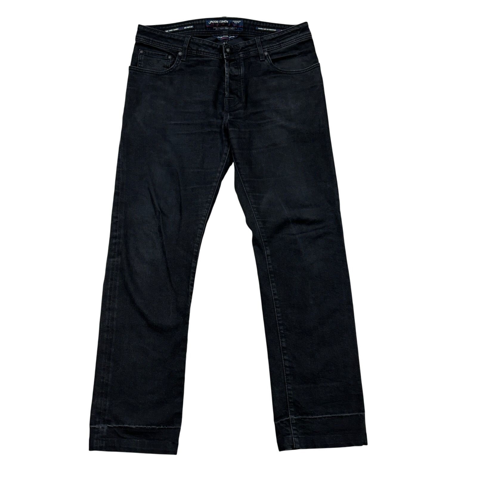 Jacob Cohen Jacob Cohen J620 Handmade Tailored Black Jeans Men's 36x31 Size US 36 / EU 52 - 1 Thumbnail