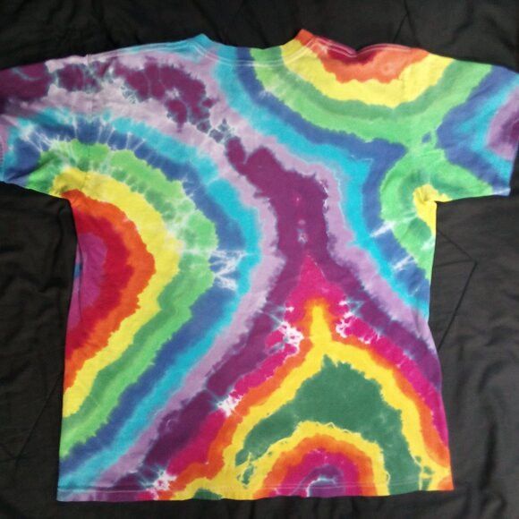 Vintage Vintage Guitar Rainbow Tie Dye T-Shirt Size US L / EU 52-54 / 3 - 9 Thumbnail