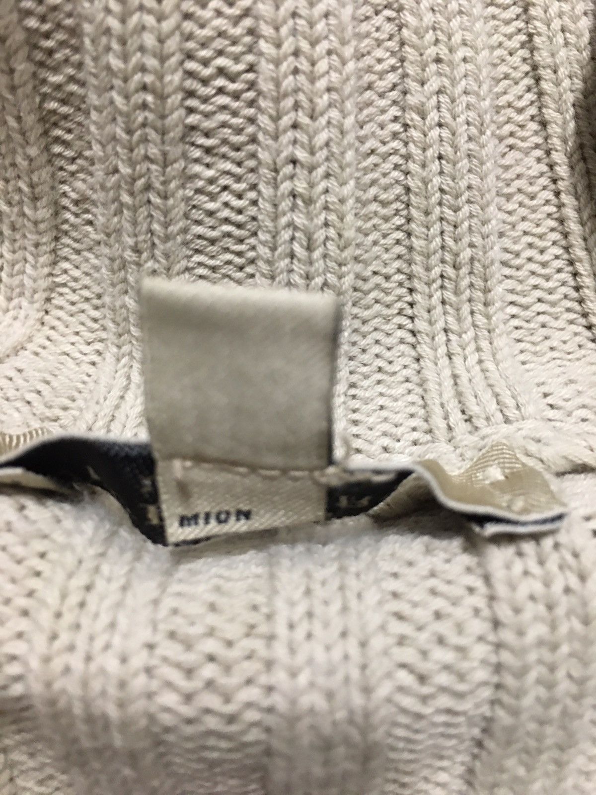 Burberry Burberry London Beige Cotton Knit Zip Sweater Size L Size US L / EU 52-54 / 3 - 8 Thumbnail
