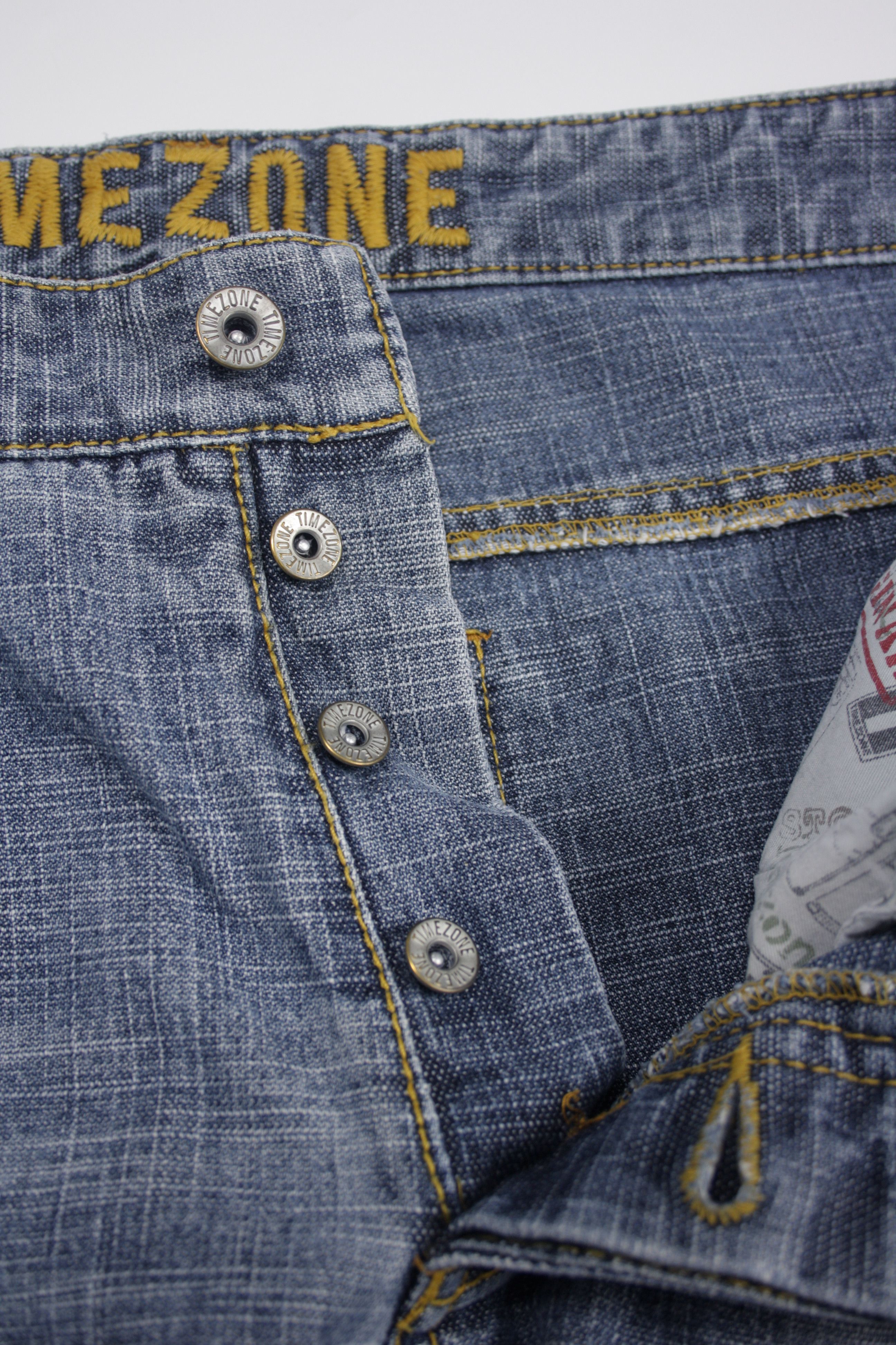 Vintage Timezone Y2K Cesare Double Knee Wide Leg Straight Jeans Size US 38 / EU 54 - 8 Thumbnail