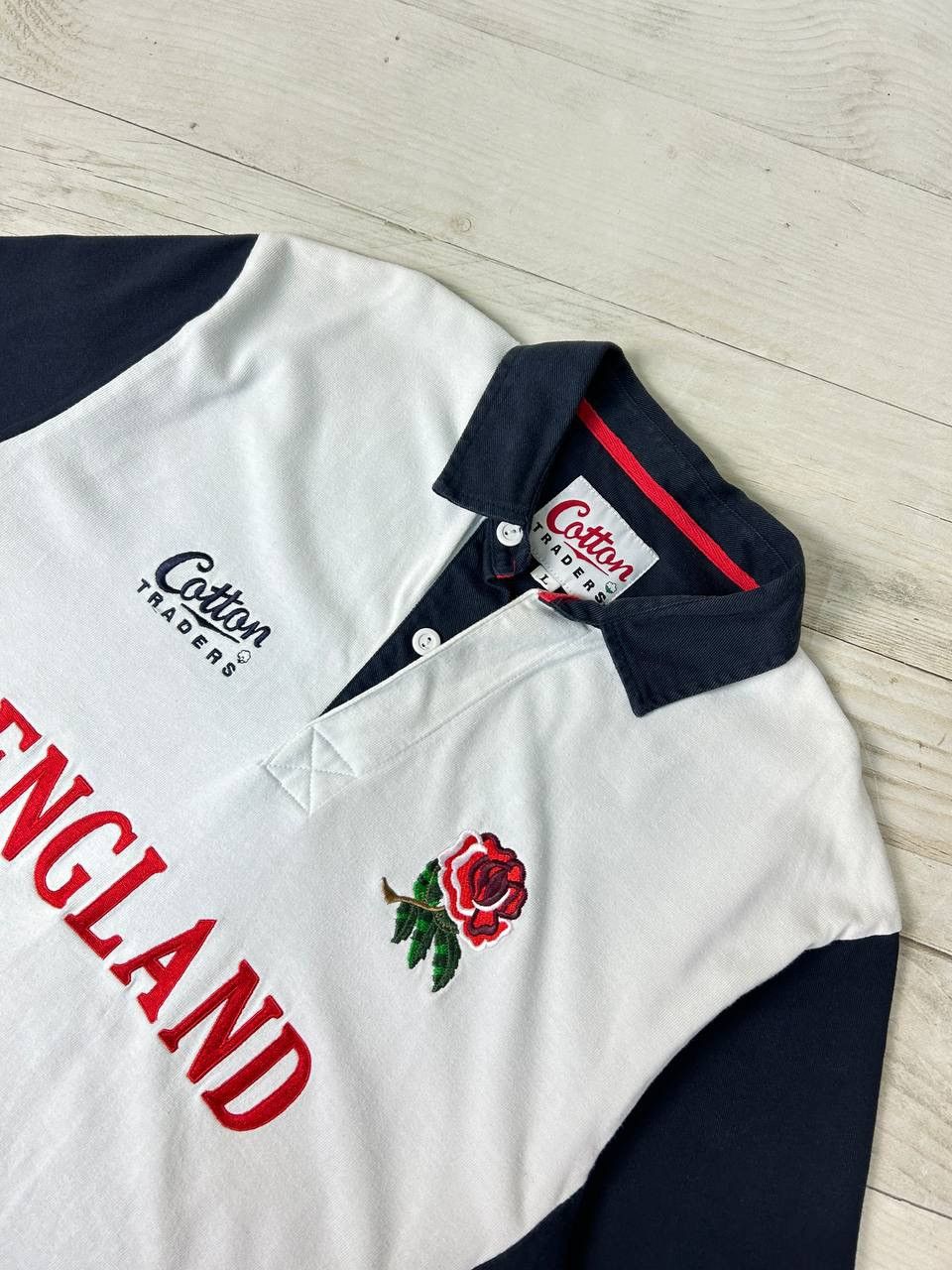 Cotton Traders Cotton Traders England Union Rugby Polo Shirt Size US L / EU 52-54 / 3 - 2 Thumbnail