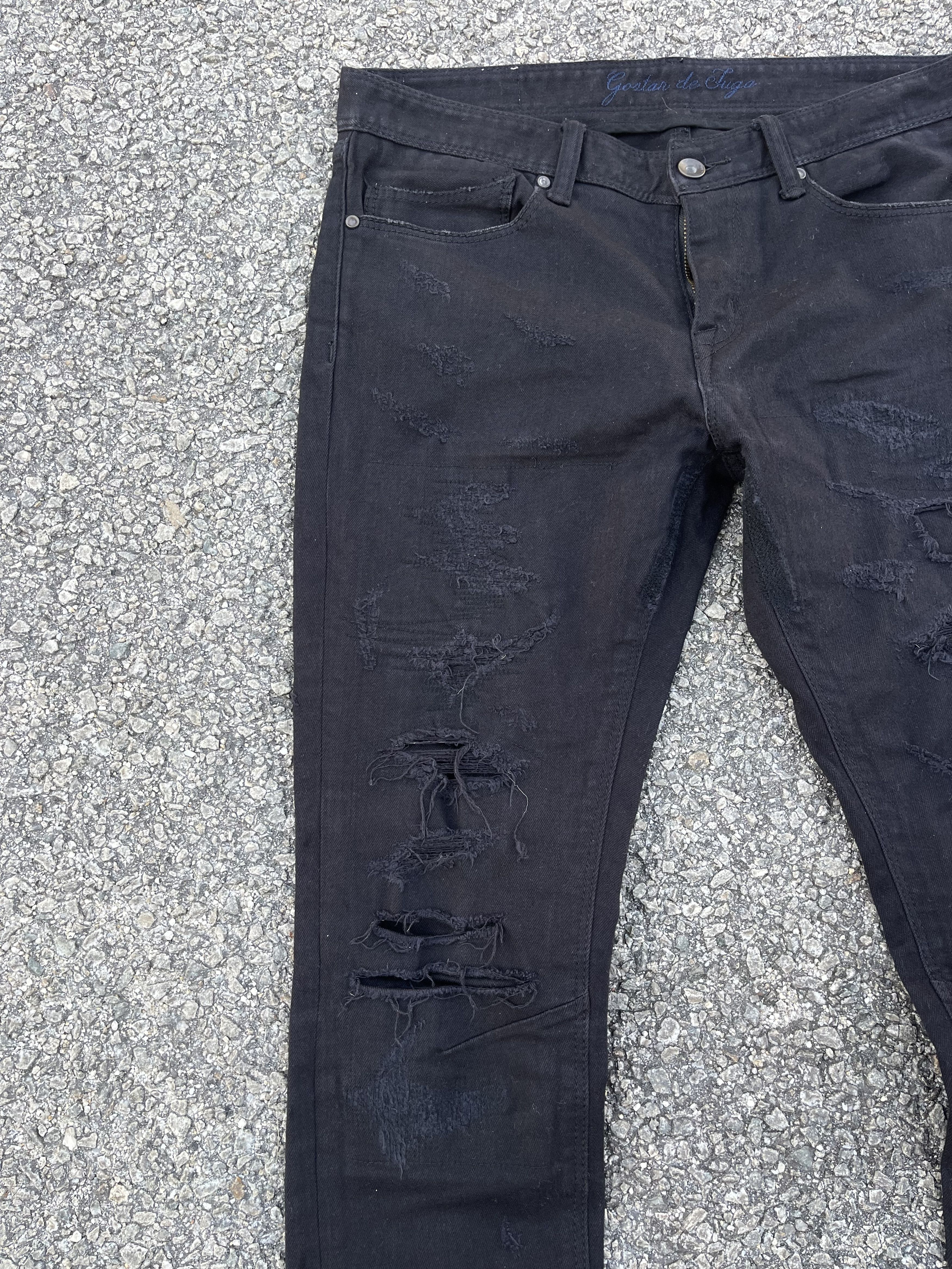 GOSTAR DE FUGA × If Six Was Nine × Le Grande Bleu (L.G.B.) Gostar de fuga Rip Off Distressed Travis Scott Size US 31 - 5 Thumbnail