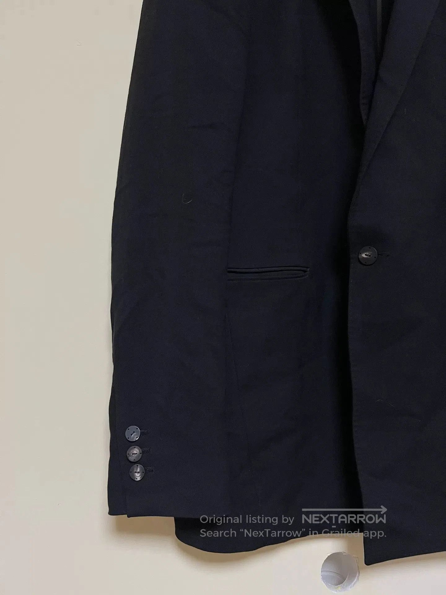 Devoa Classic Black Wool Suit Jacket. Size US L / EU 52-54 / 3 - 8 Thumbnail