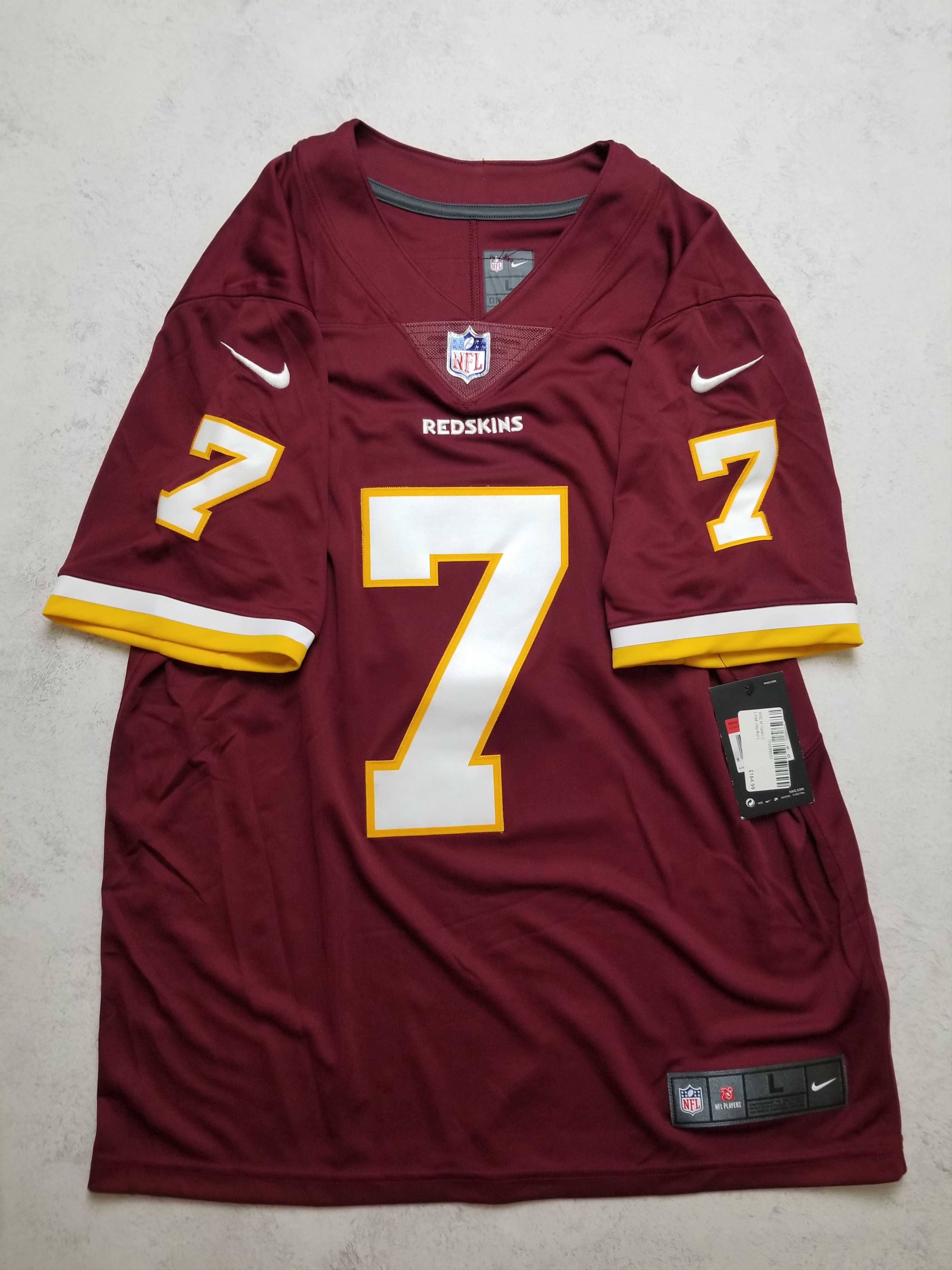 Nike Dwayne Haskins #7 Washington Redskins Limited Sewn Jersey Size US L / EU 52-54 / 3 - 3 Thumbnail