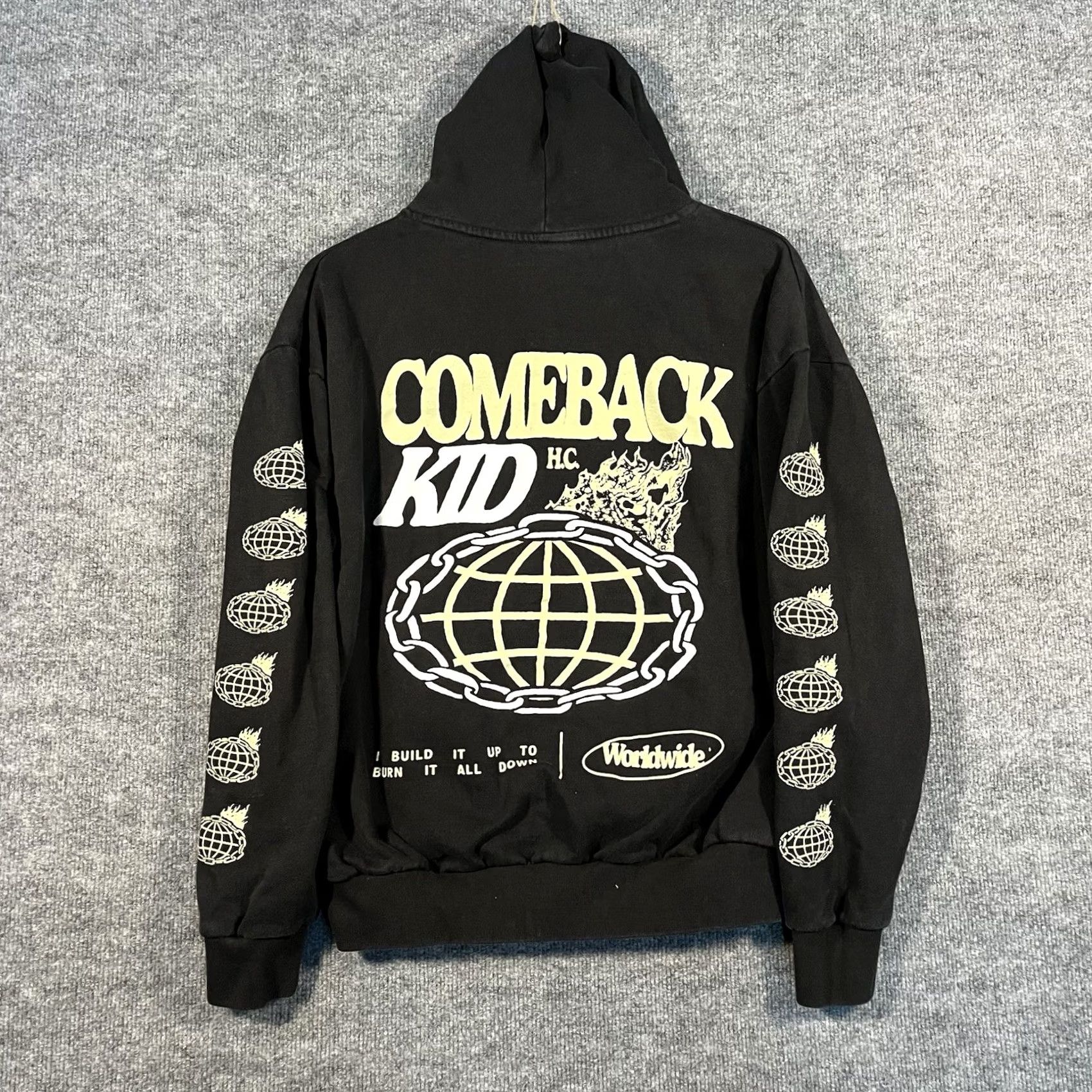 Gildan Comeback Kid Hoodie Black Hardcore Punk Mens Large Tour Bane Stick To Your Guns Size US L / EU 52-54 / 3 - 2 Thumbnail