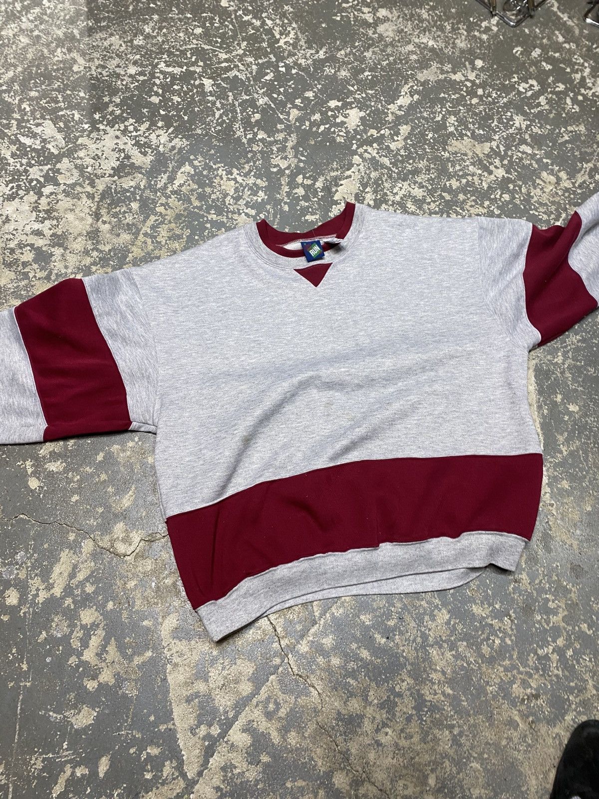 Vintage Vintage First Run Blank Stripe Pullover Crewneck Sweatshirt Size US XL / EU 56 / 4 - 6 Thumbnail