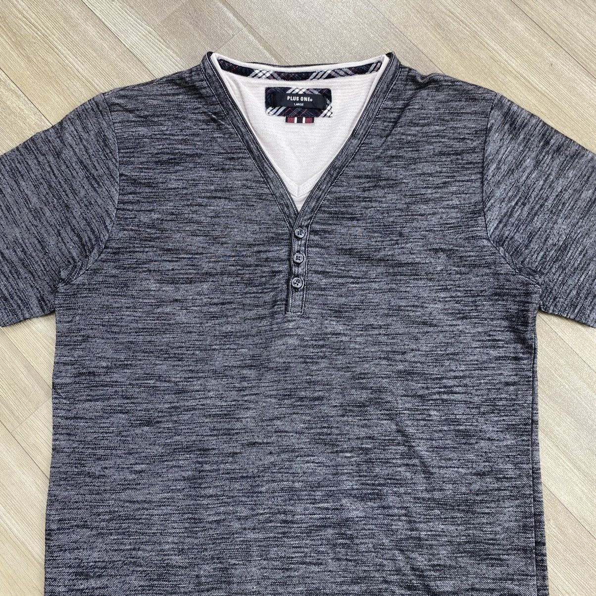 Japanese Brand 2000s Plus One Double Layers Beauty Beast Goa Lgb Button Tee Size US M / EU 48-50 / 2 - 2 Thumbnail