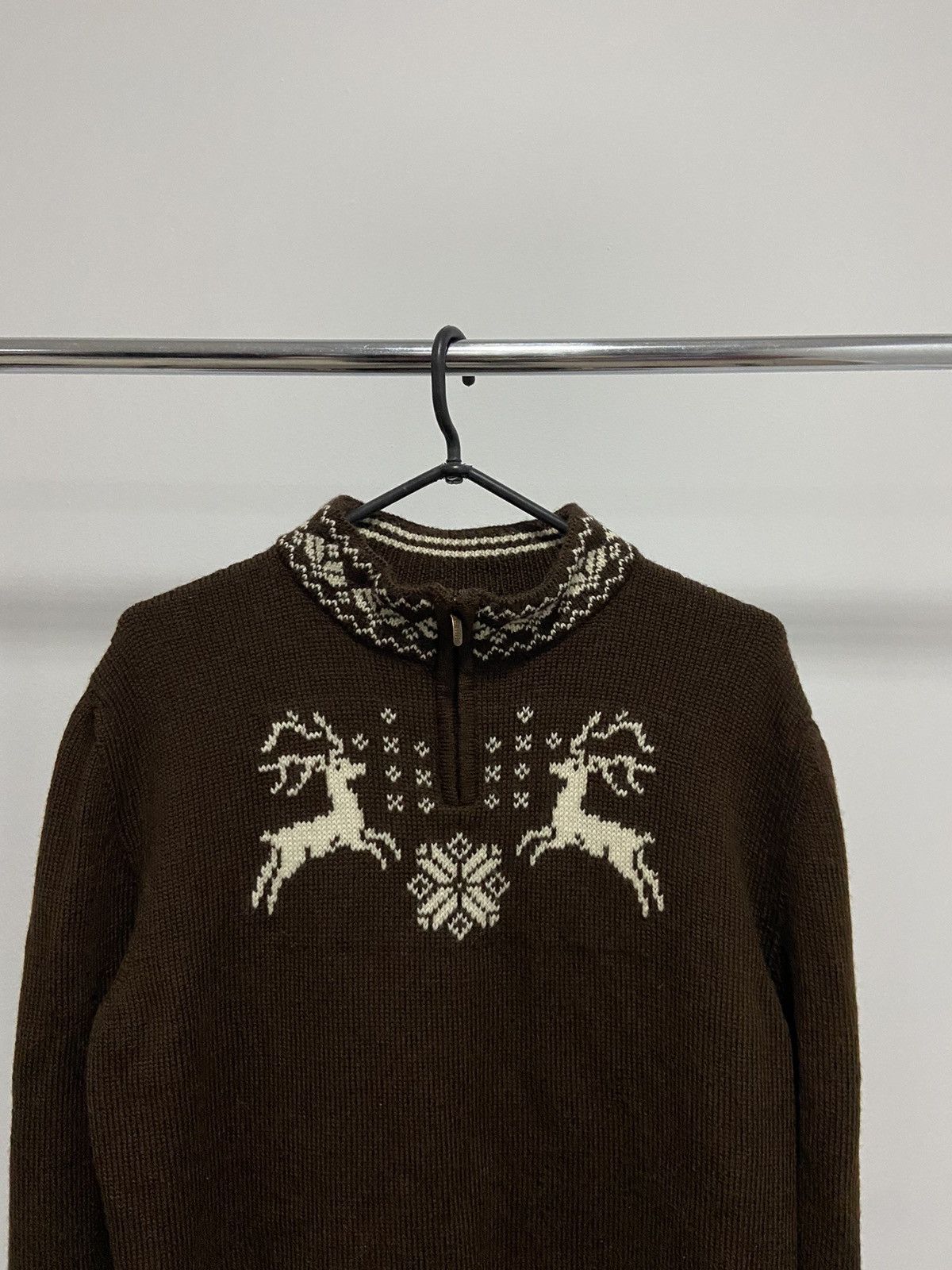 Dale Of Norway Dale Of Norway 1/3 zip Sweater Knitted Vintage brown Size US XL / EU 56 / 4 - 2 Thumbnail