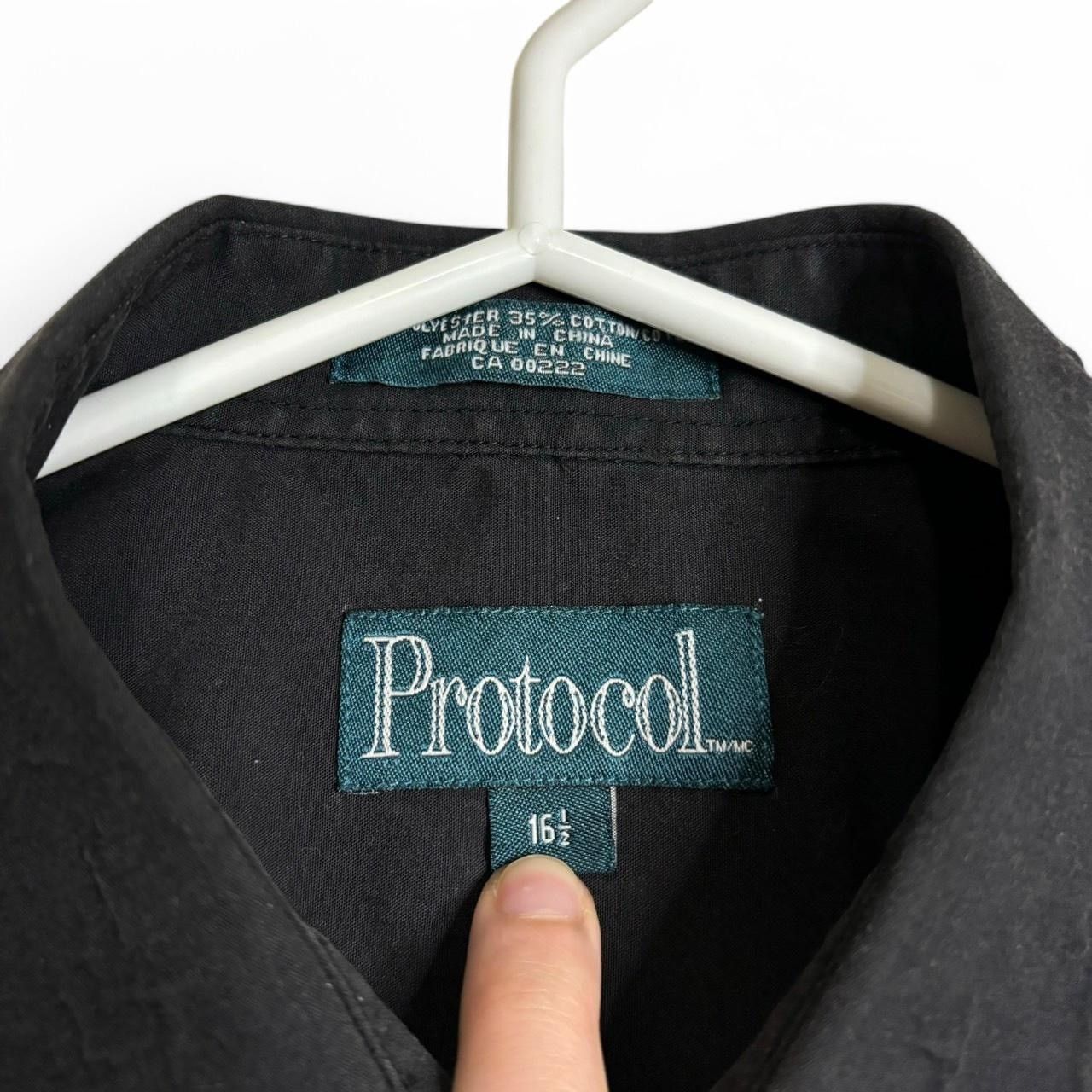 Vintage Vintage 1990s Black Button-Up Shirt - XL Size US XL / EU 56 / 4 - 3 Thumbnail