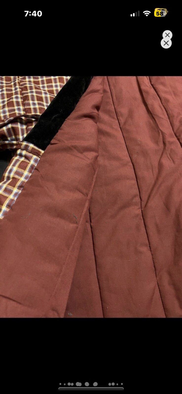 Vintage ***FINAL DROP***RARE 00s PLAID CHECKER DOWN KIMONO L Size US L / EU 52-54 / 3 - 13 Thumbnail