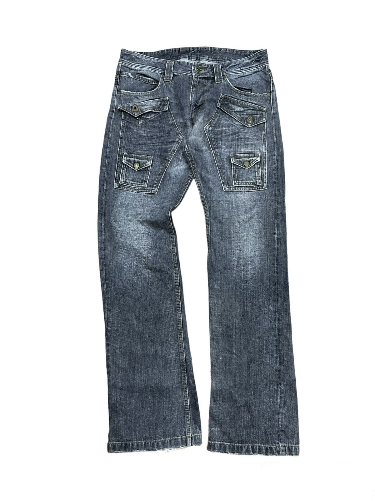 Japanese Brand Rare Rattle Trap Multipocket Denim Pants Size US 32 / EU 48 - 1 Thumbnail