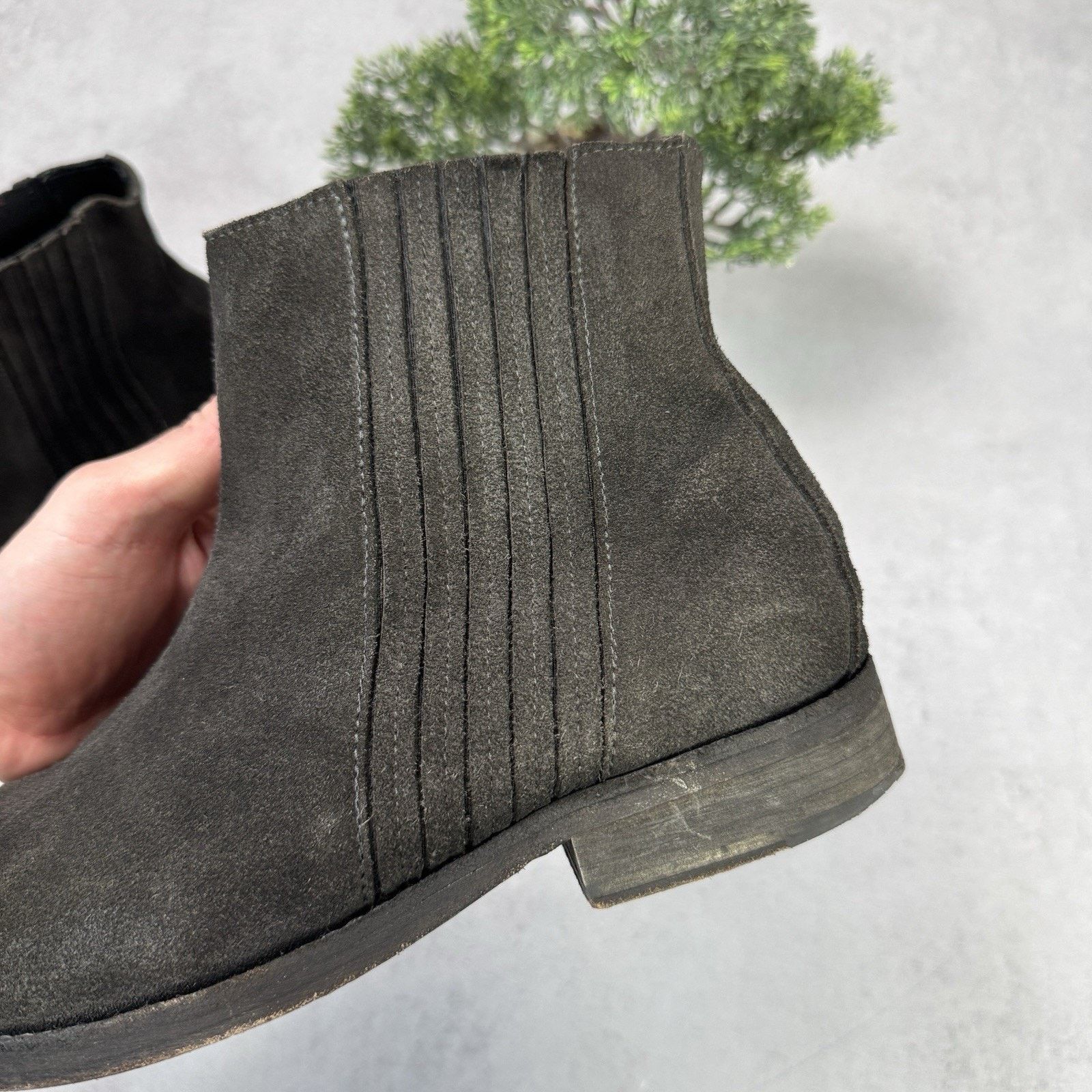 Allsaints Vintage Allsaints Men Suede Chelsea Size 42 US8.5 Grey Size US 8.5 / EU 41-42 - 11 Thumbnail