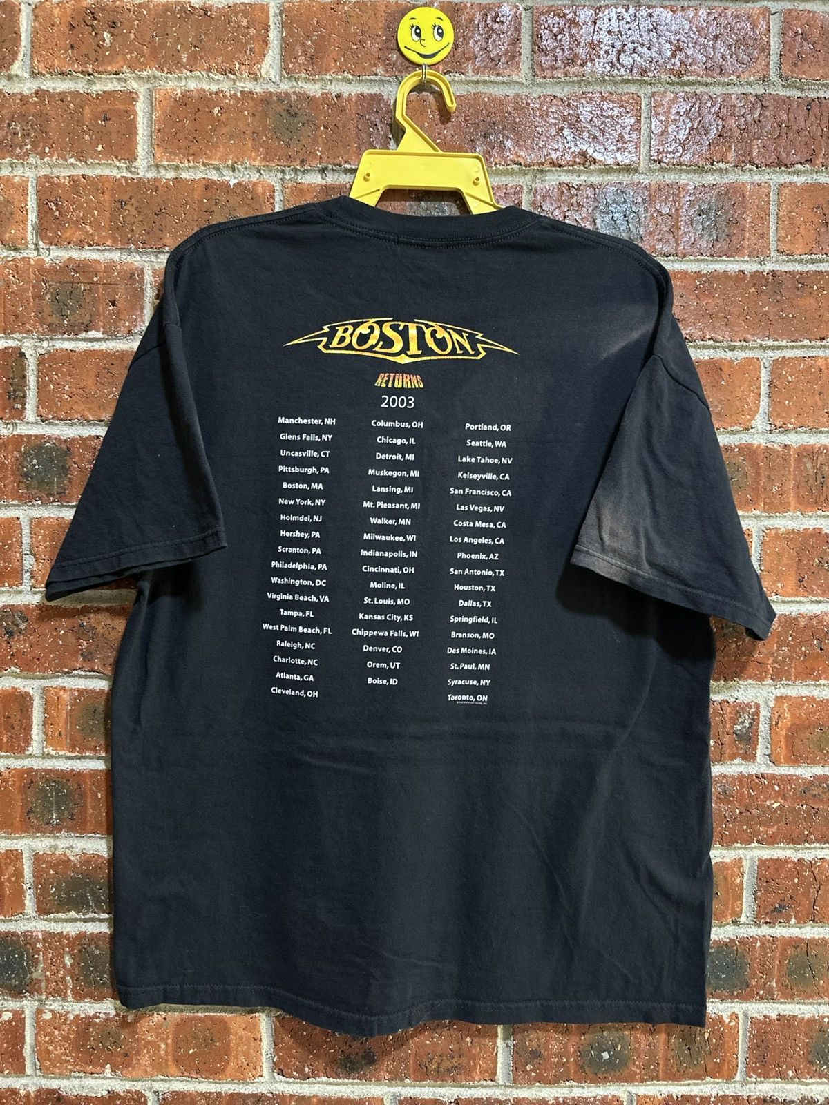 Band Tees × Vintage Thrashed Vintage Boston Band Sun Faded Tee Size US XL / EU 56 / 4 - 7 Thumbnail