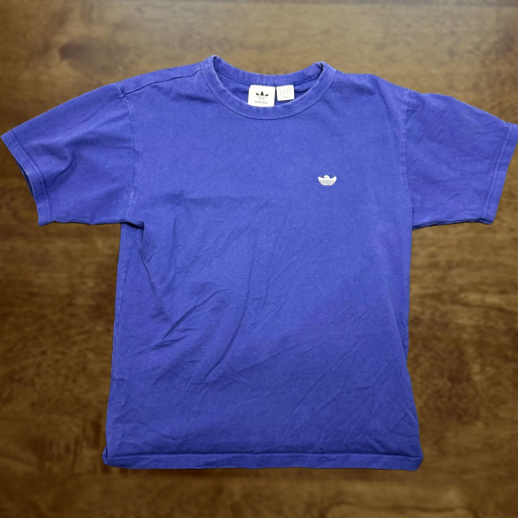 Adidas Adidas Shirt Mens Small Blue Trefoil Logo Skateboarding Cotton Tee T-Shirt Size US S / EU 44-46 / 1 - 1 Thumbnail