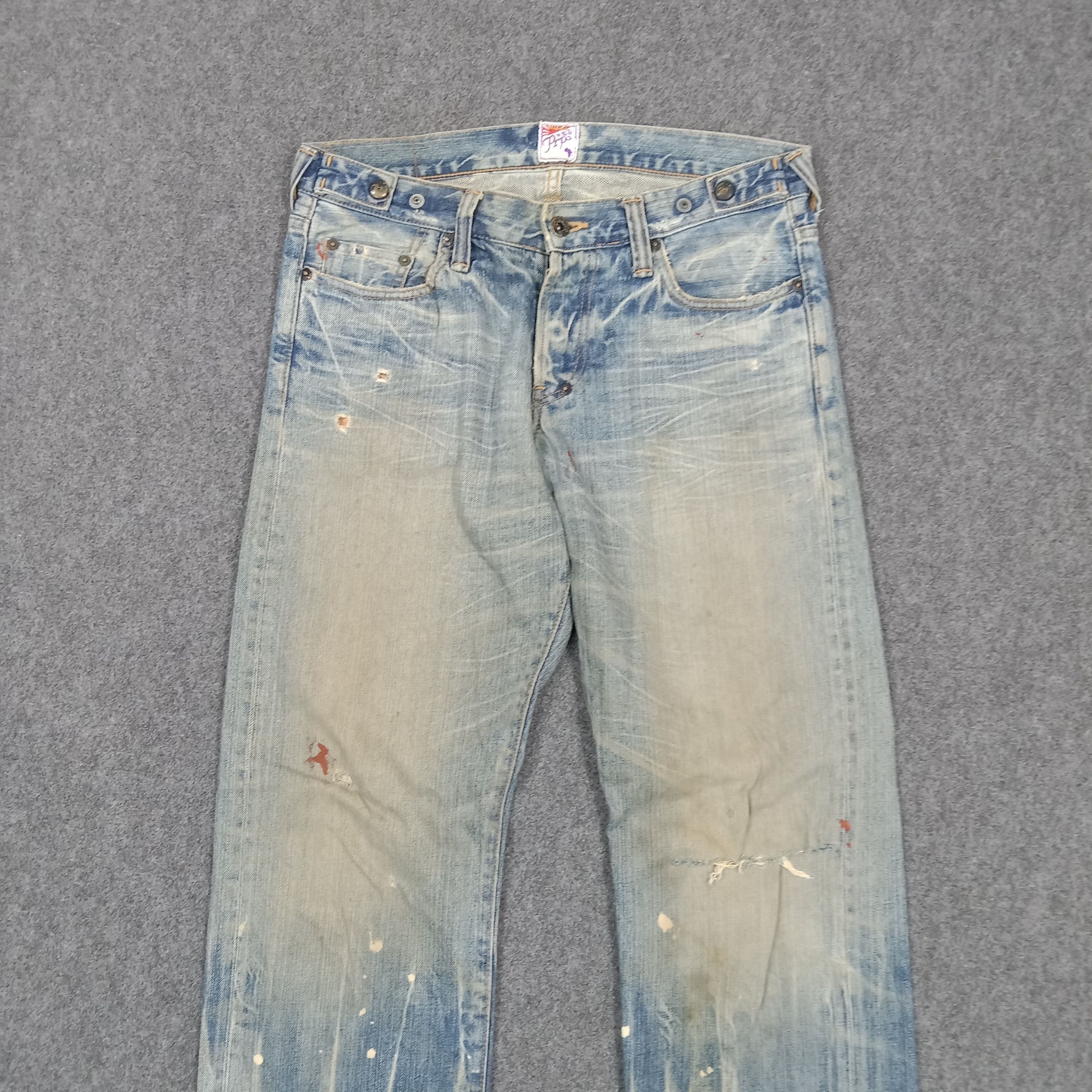 Prps PRPS Designer Distressed Denim Jeans E1A38 Size US 32 / EU 48 - 2 Thumbnail