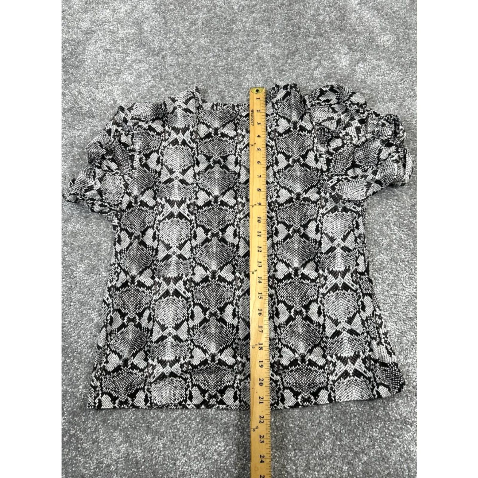 Vintage A.L.C. Shirt Womens Medium Gray Black Cotton Pullover Size M / US 6-8 / IT 42-44 - 7 Thumbnail