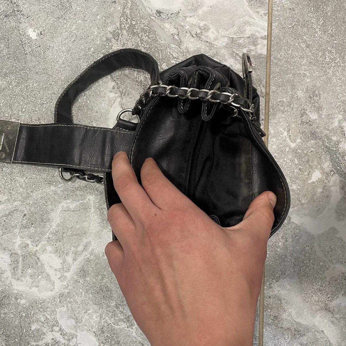 Japanese Brand × Jimmy Choo Jimmy Choo y2k Backpack bag luxury cyber punk chrome goth Size ONE SIZE - 6 Thumbnail