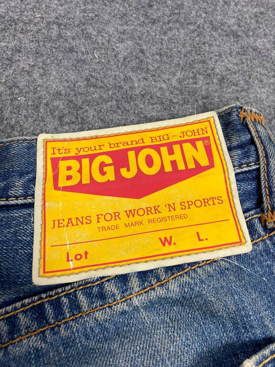 Big John vintage big john denim printed on pocket nice design Size US 37 - 6 Thumbnail