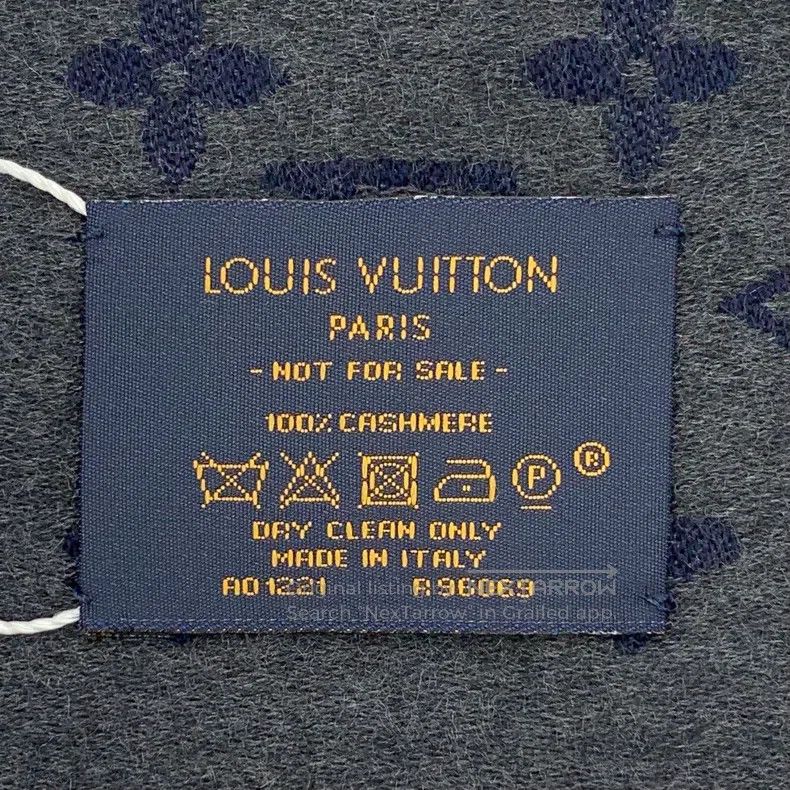 Louis Vuitton Louis Vuitton Dark blue logo presbyopic full print cashmer Size ONE SIZE - 7 Thumbnail