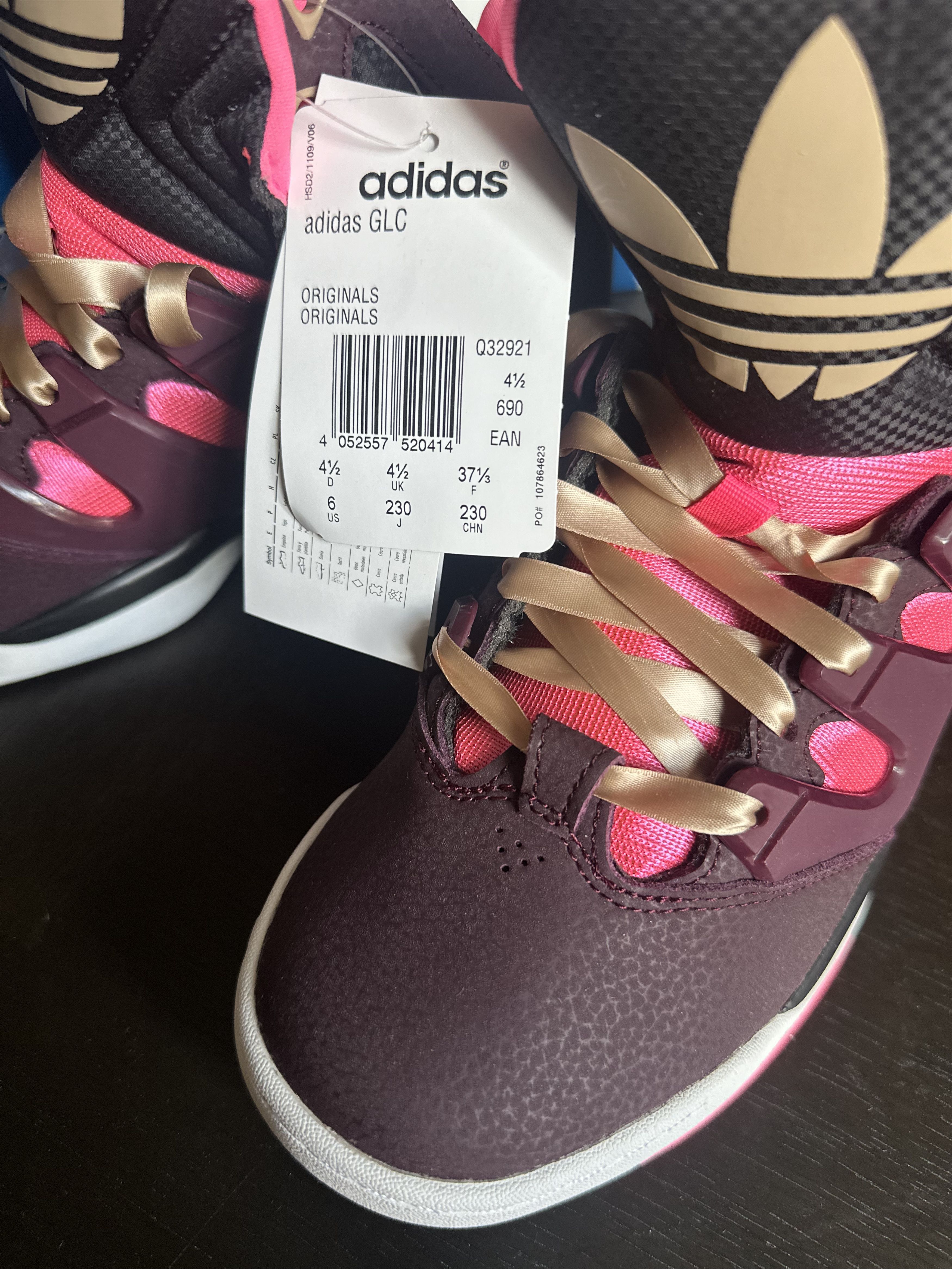 Adidas Adidas GLC Hi-Tops Q32921 Maroon – DS / Size US 6 Women Size US 6 / IT 36 - 8 Thumbnail