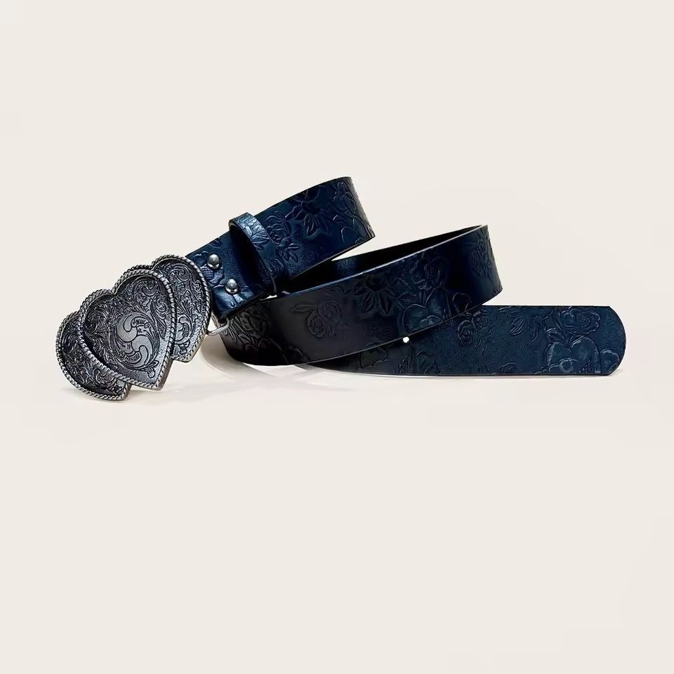 Leather Western Cowboy Punk Jeans Waistband Belt Size ONE SIZE - 4 Thumbnail