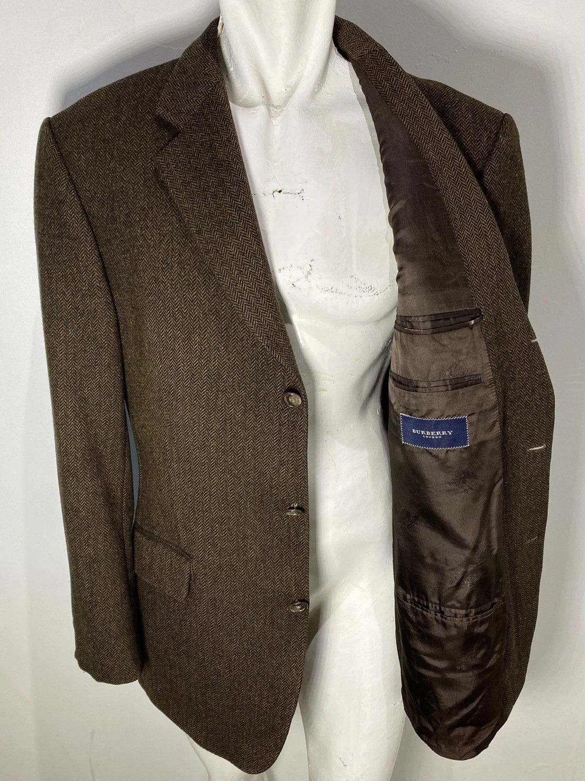 Burberry Burberry Vintage Wool Blazer / Jacket Size US XL / EU 56 / 4 - 9 Thumbnail