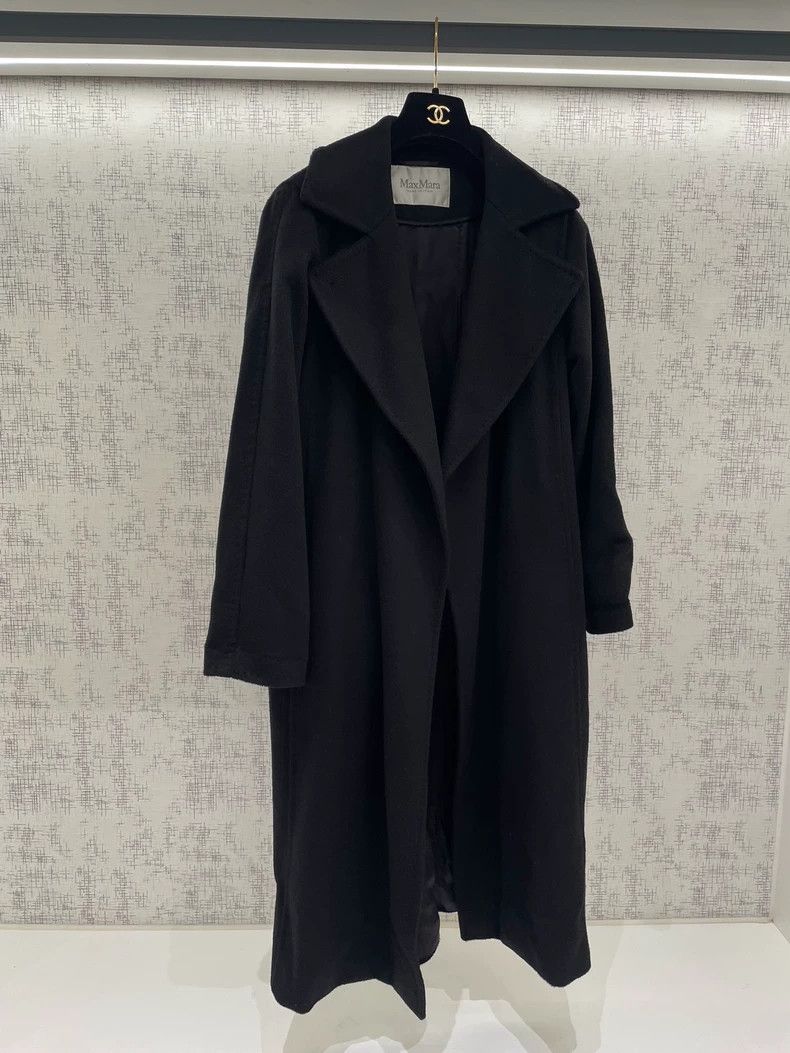 Max Mara Max Mara Black Camel Coat Size S / US 4 / IT 40 - 1 Thumbnail