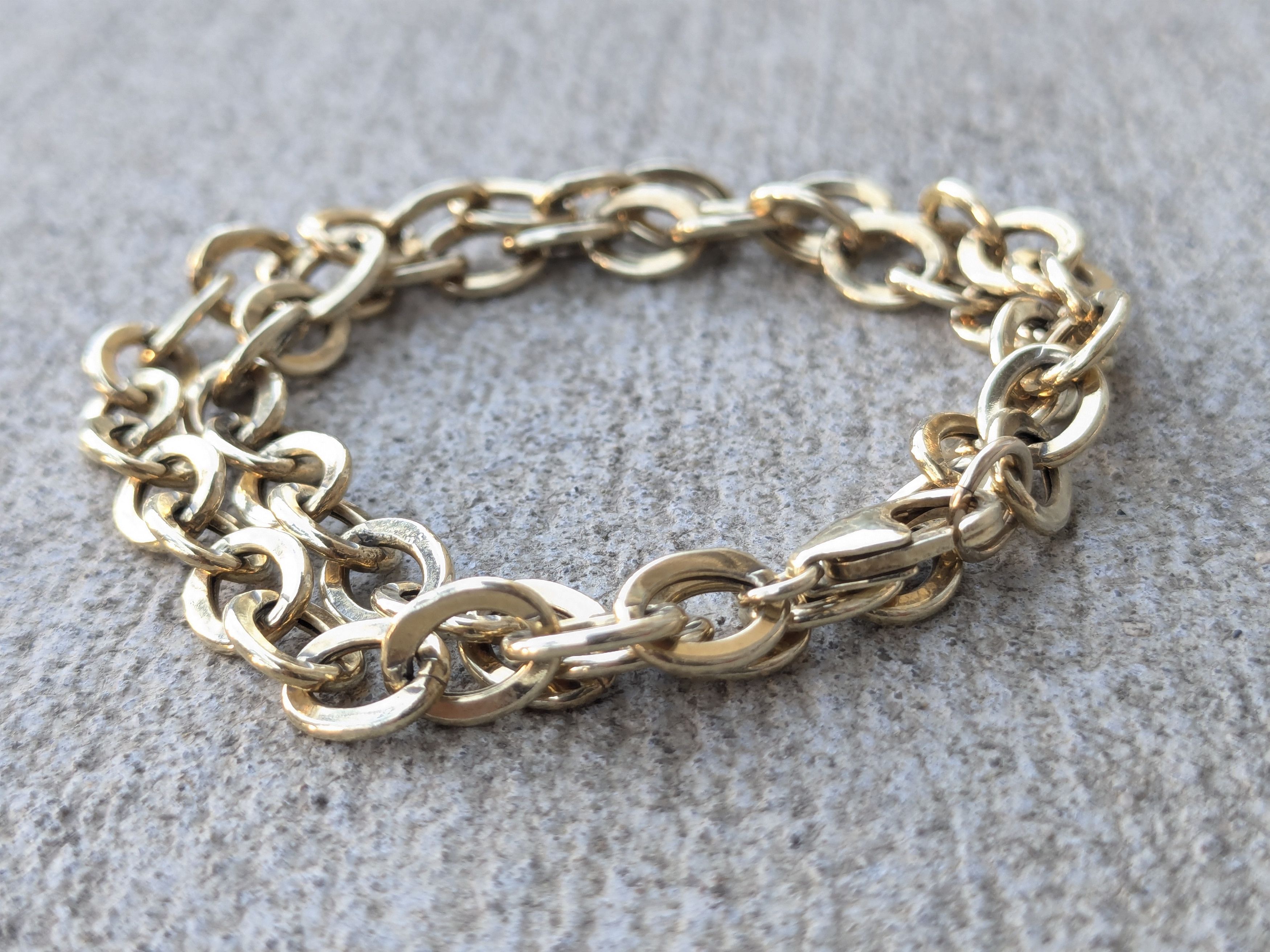 Sterling Silver Vintage Sterling Silver Necklace Choker Gold Plated Vermeil Size ONE SIZE - 3 Thumbnail