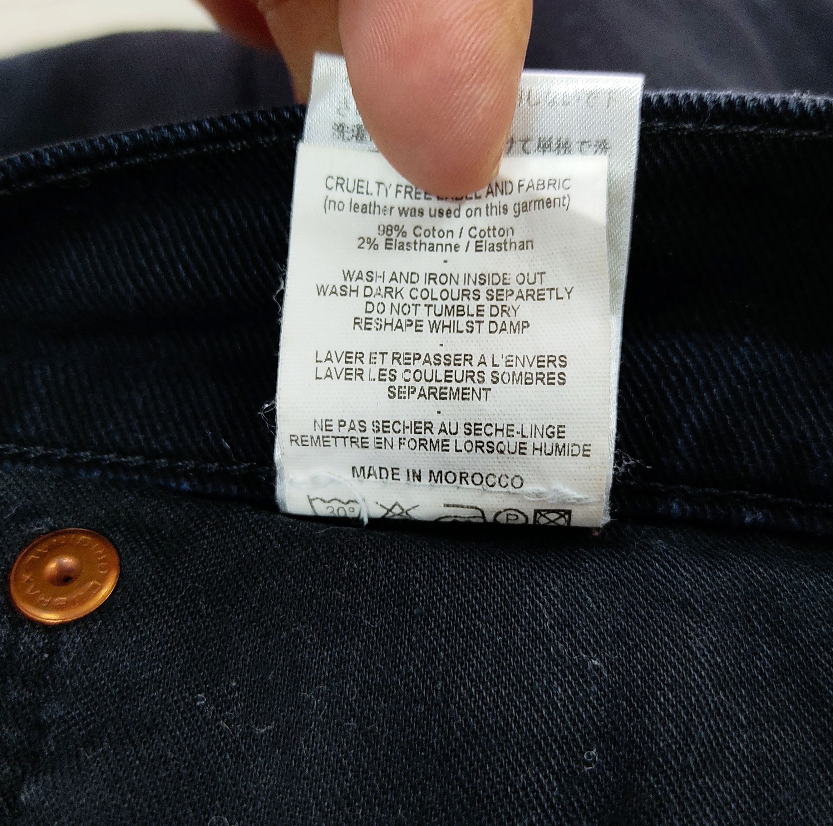 April 77 April 77 Joey Super Black 3 Quarter Denim Pants Size US 31 - 16 Thumbnail
