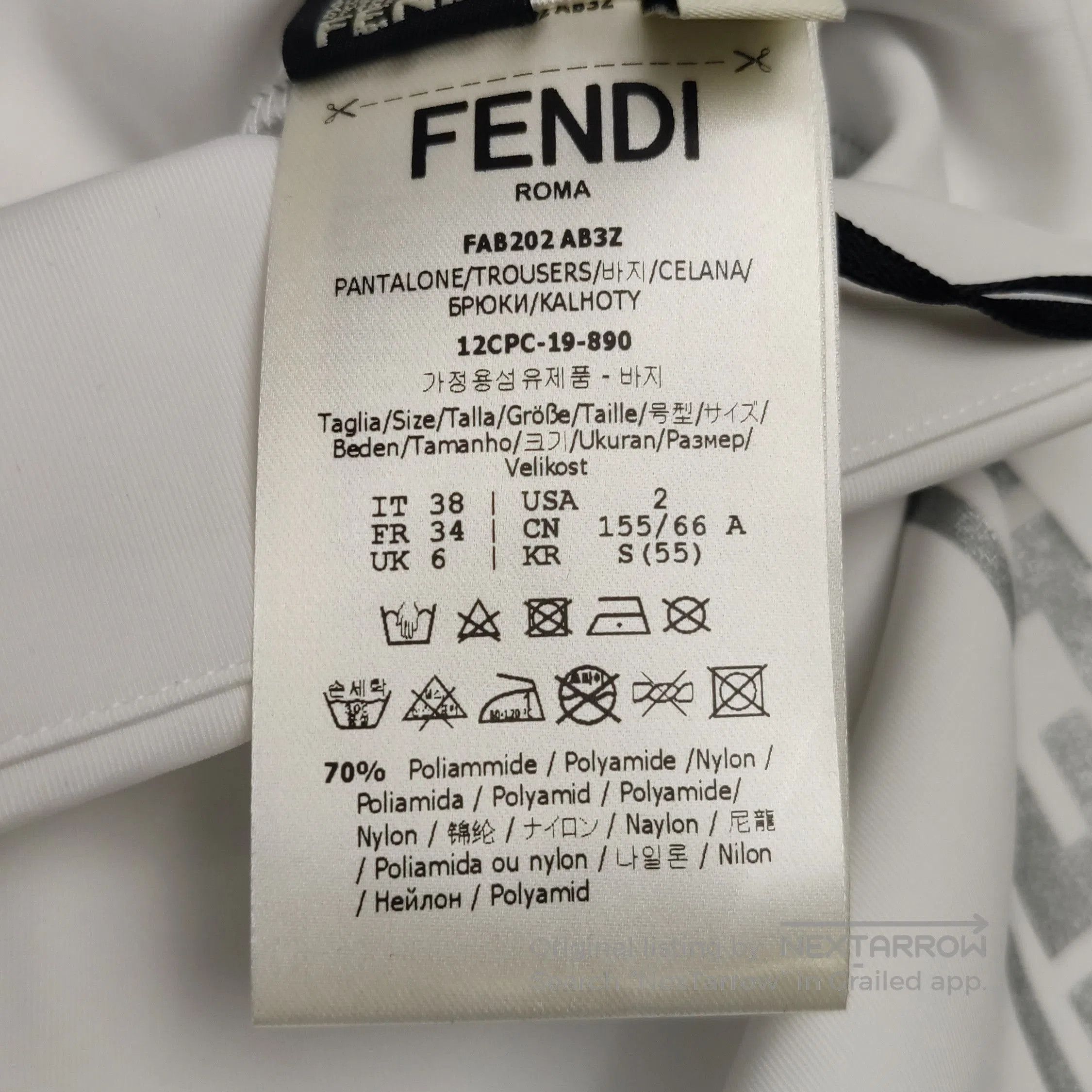 Fendi Fendi FF Logo White High. Size 37" - 9 Thumbnail