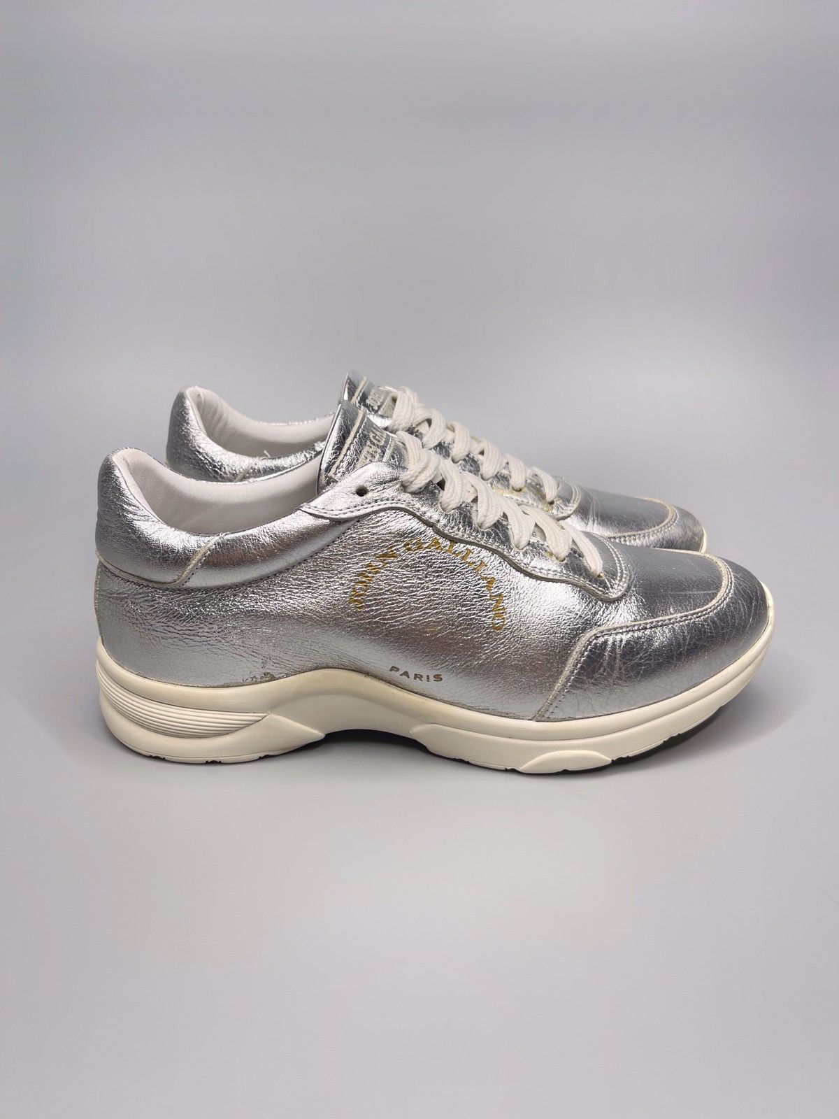 John Galliano John Galliano Metallic Sneakers Size US 7 / IT 37 - 1 Thumbnail