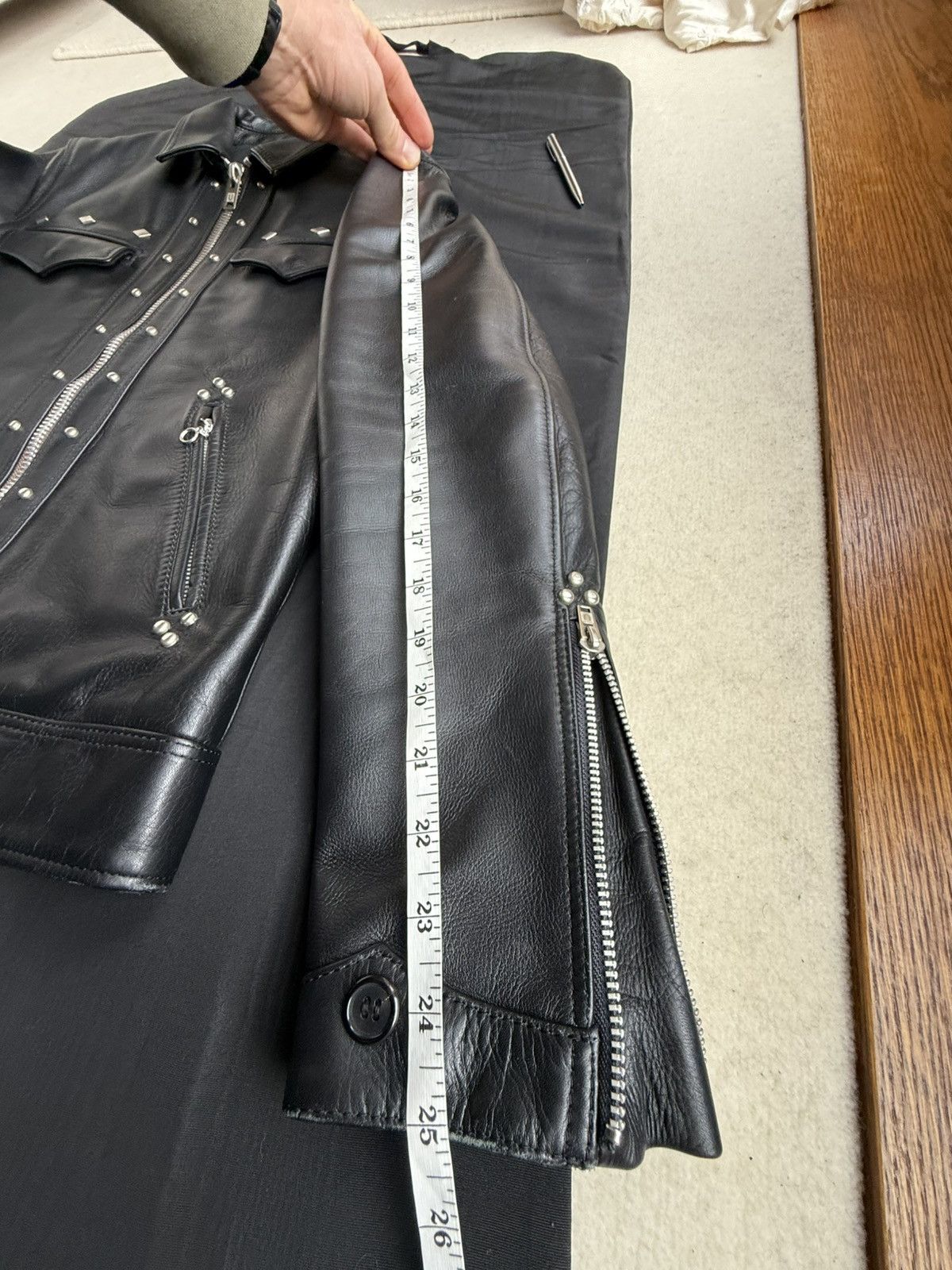 Undercover Grail Undercover leather studded trucker jacket 3 S M biker Size US M / EU 48-50 / 2 - 8 Thumbnail