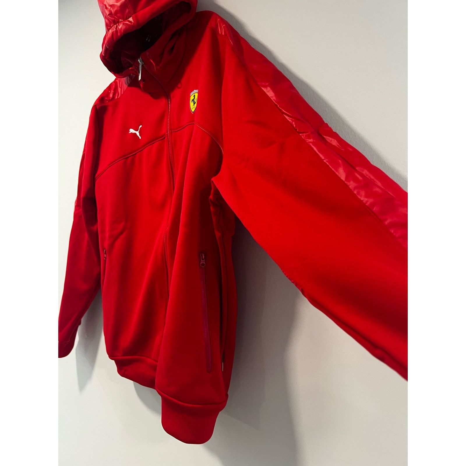 Puma NWT Puma Scuderia Ferrari Soft Shell Hooded Jacket Zip-up Size US XXL / EU 58 / 5 - 5 Thumbnail