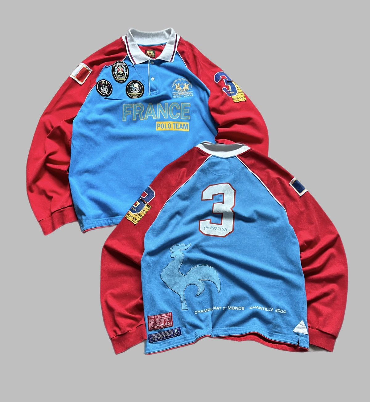 Japanese Brand × Vintage Polo Ralph Lauren Style La Martina Rugby Sweatshirt France Size US XL / EU 56 / 4 - 1 Thumbnail